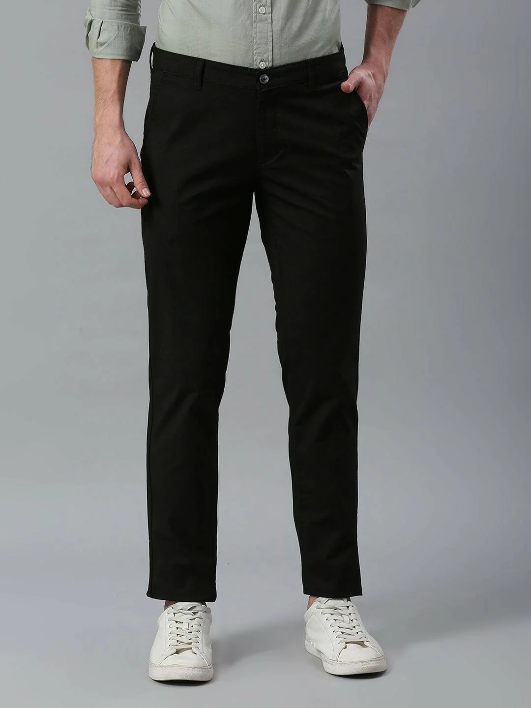 Charcoal Black Chino Pants - Image 7