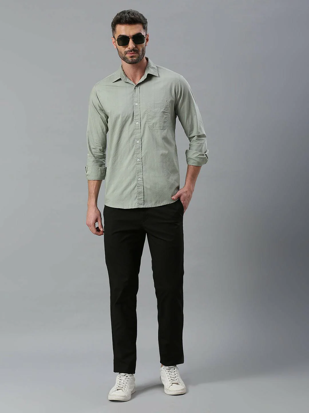 Charcoal Black Chino Pants - Image 8