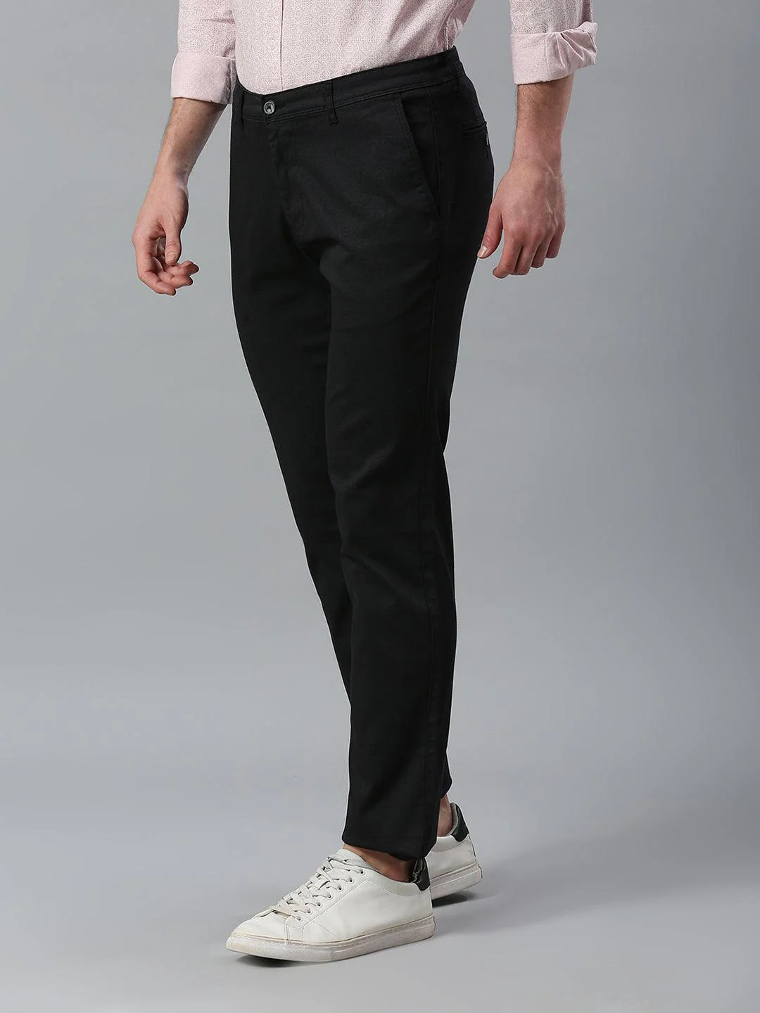 Charcoal Grey Narrow Chino Pants - Image 5
