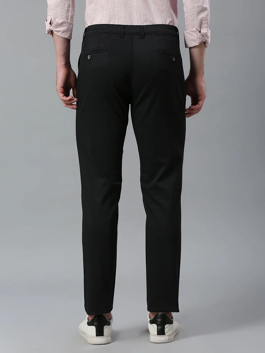 Charcoal Grey Narrow Chino Pants - Image 7