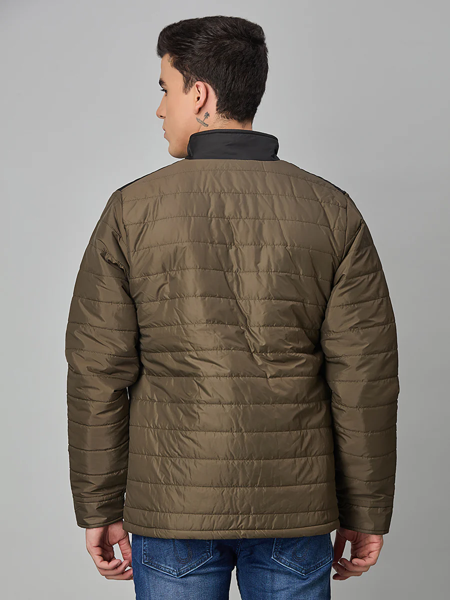 Olive Lightweight Puffer Jacket - Image 5
