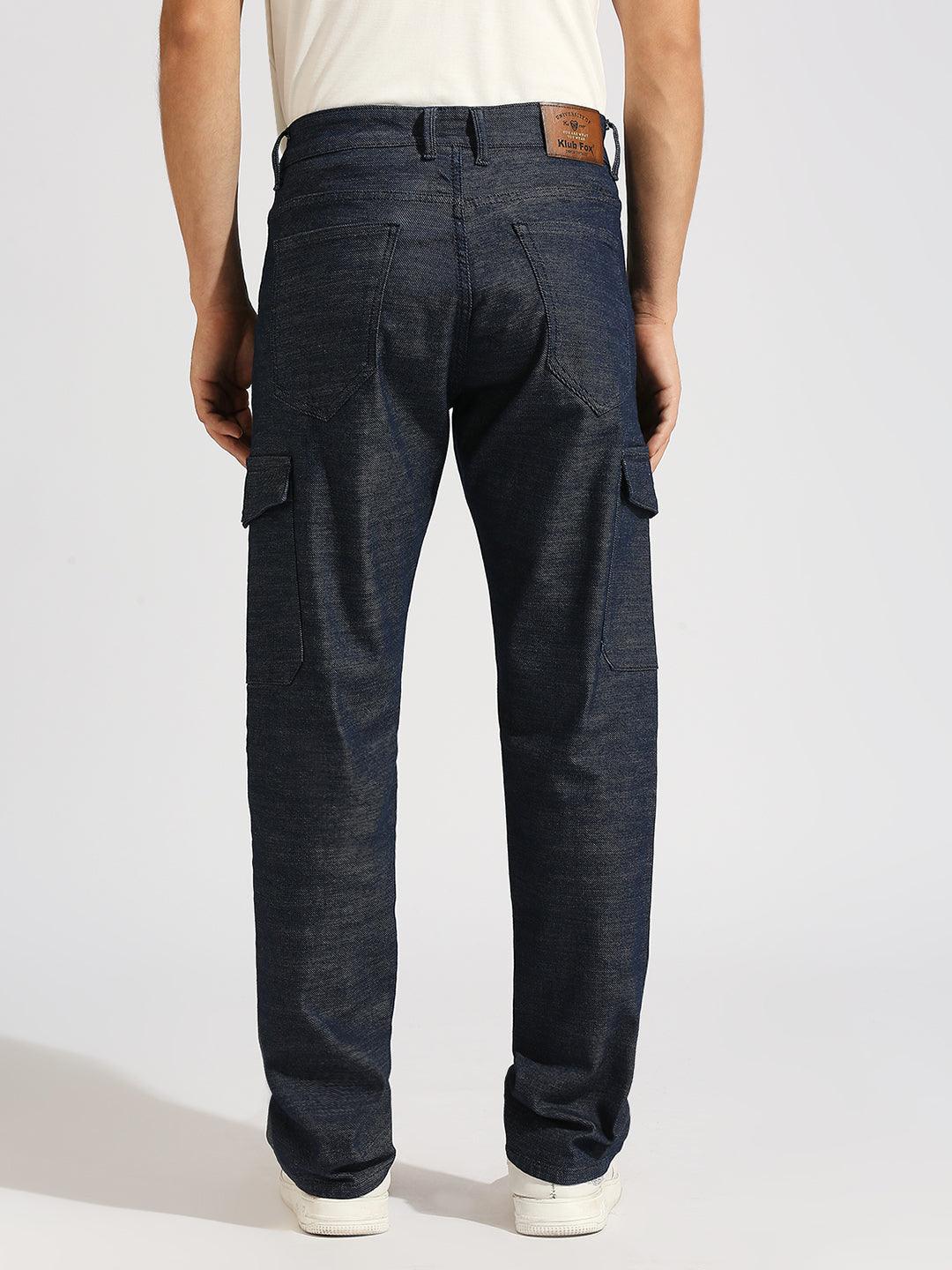 Stretchable Stone Grey Denim Cargo - Image 7