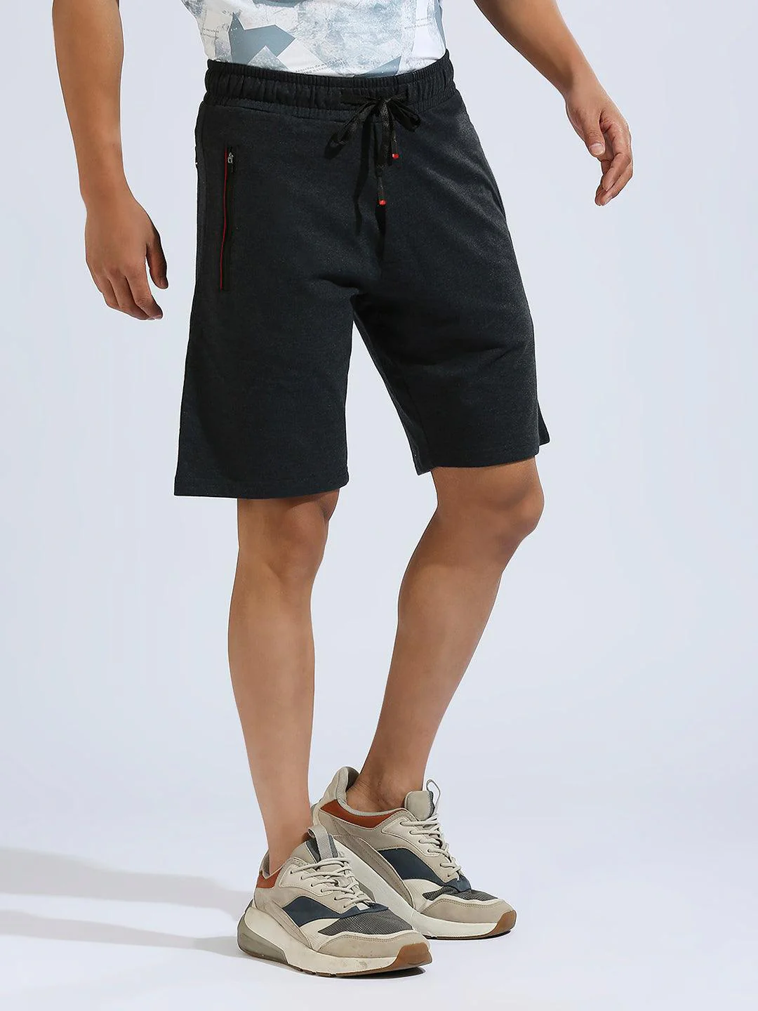 Zip Pocket Peacock Shorts - Image 6