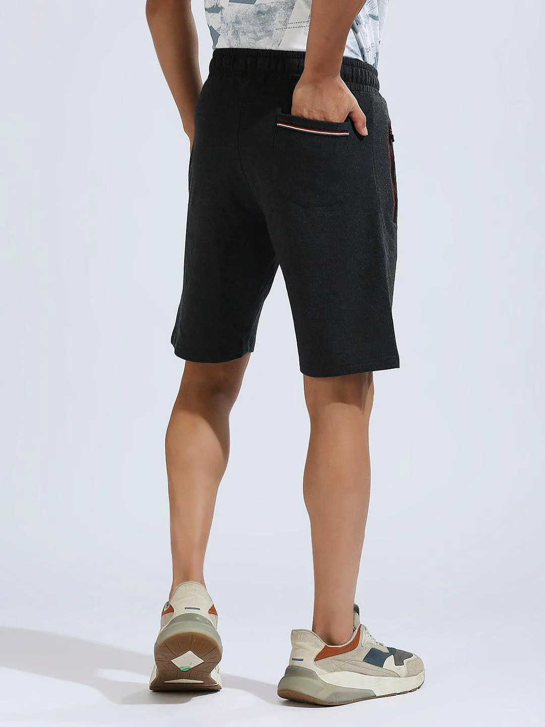 Zip Pocket Peacock Shorts - Image 7