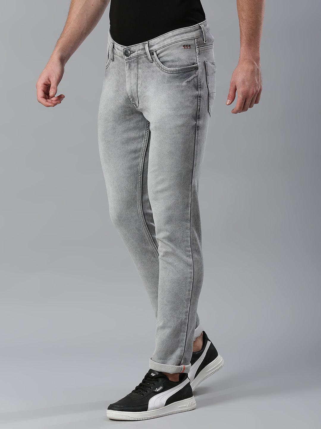 Stretchable Mist Grey Skinny Fit Jeans - Image 4