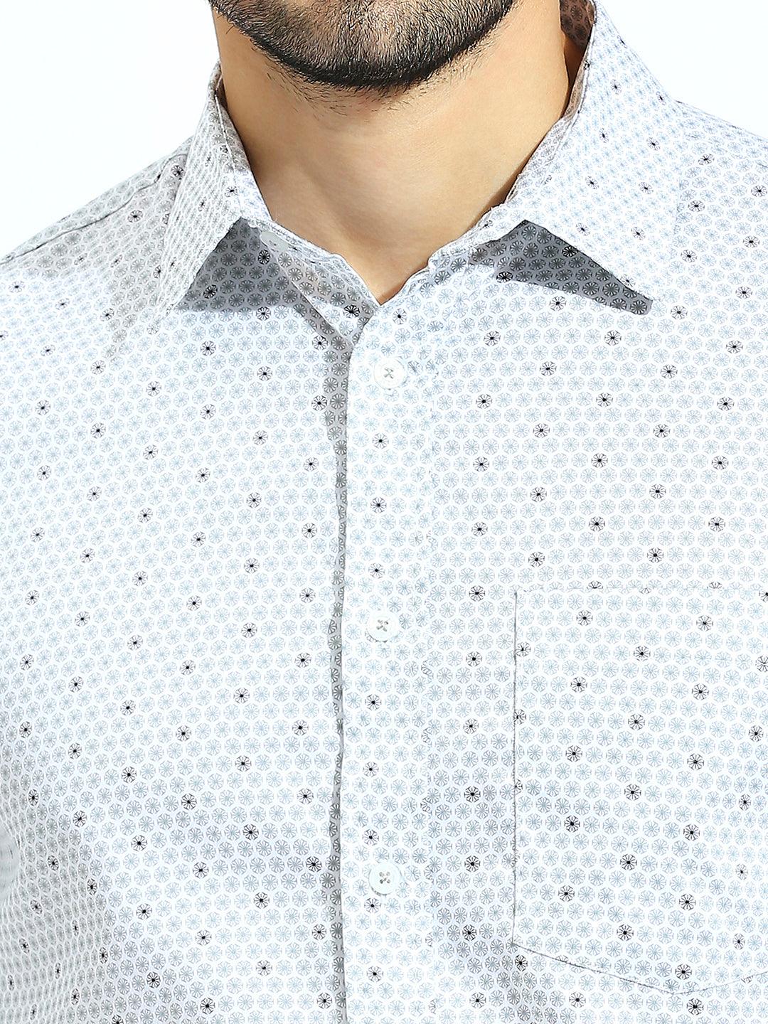 Grey Printed Shirt - Image 5