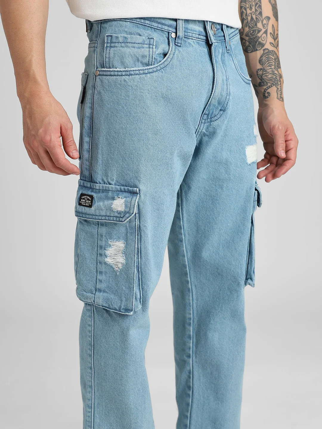 Drift Blue Denim Cargo - Image 6
