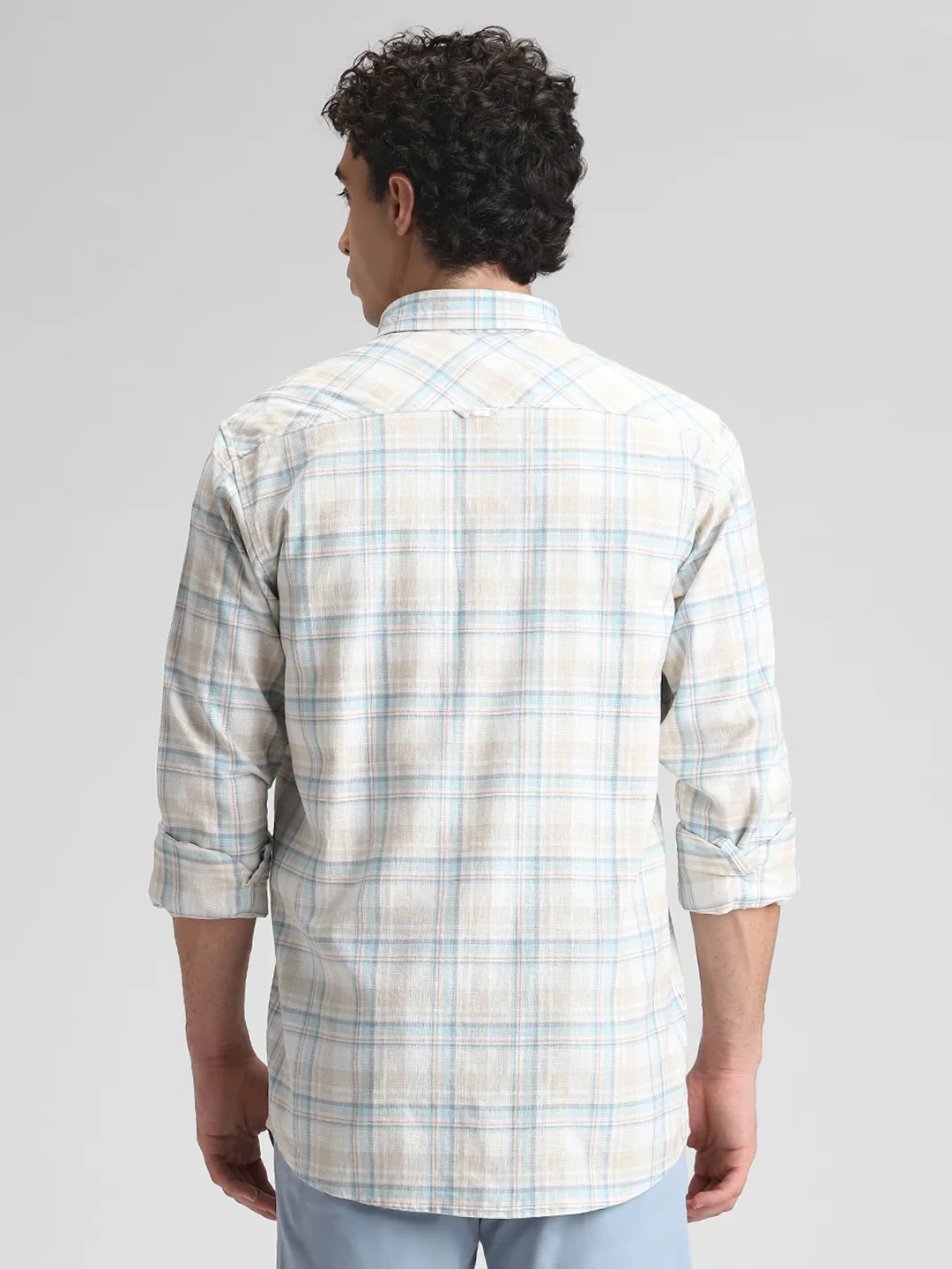 Aqua Checks Shirt - Image 4