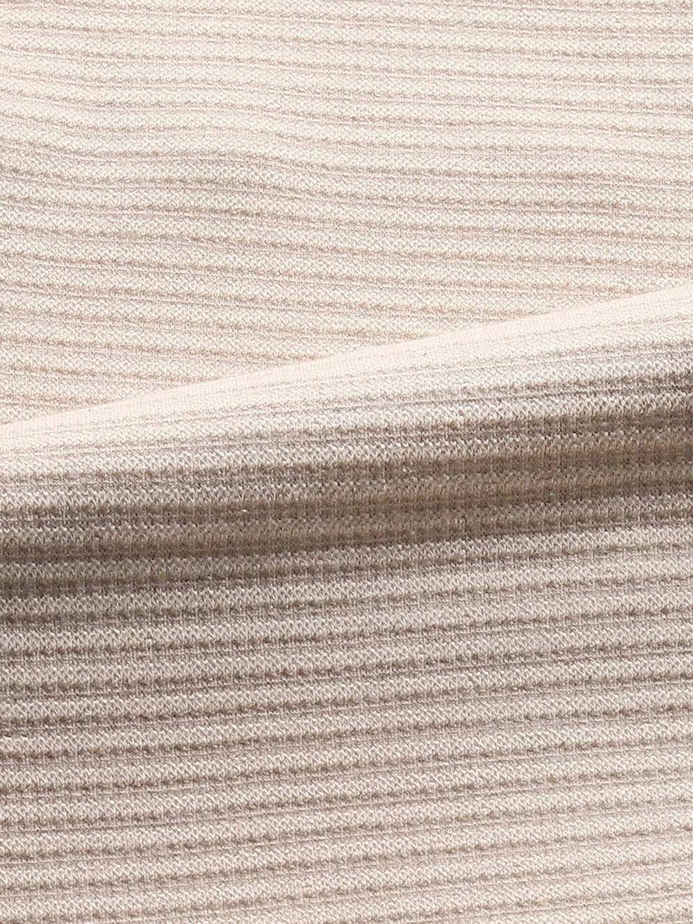 Beige Melange Solid Polo T-Shirt - Image 2