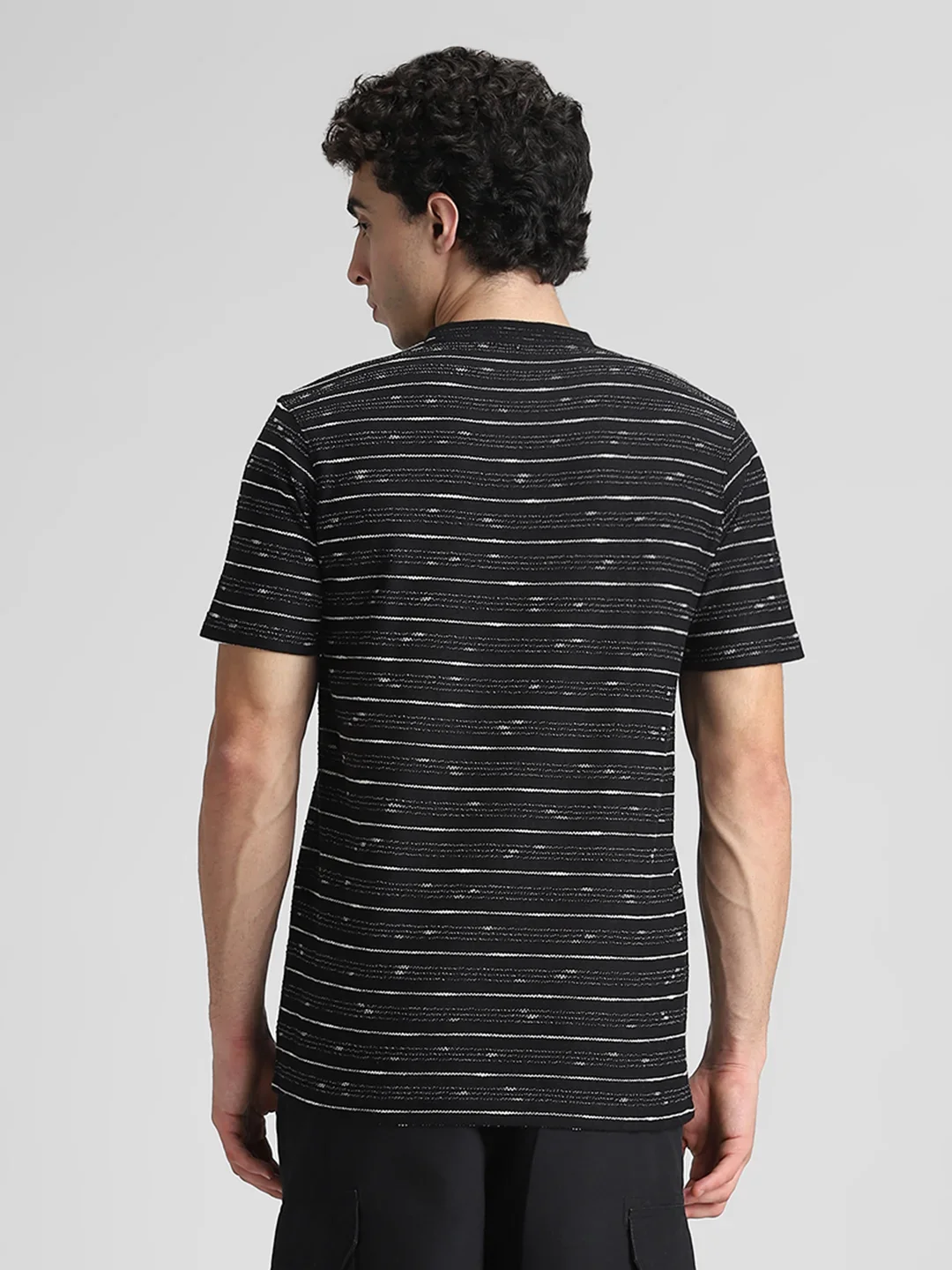 Black Jacquard T-Shirt - Image 4