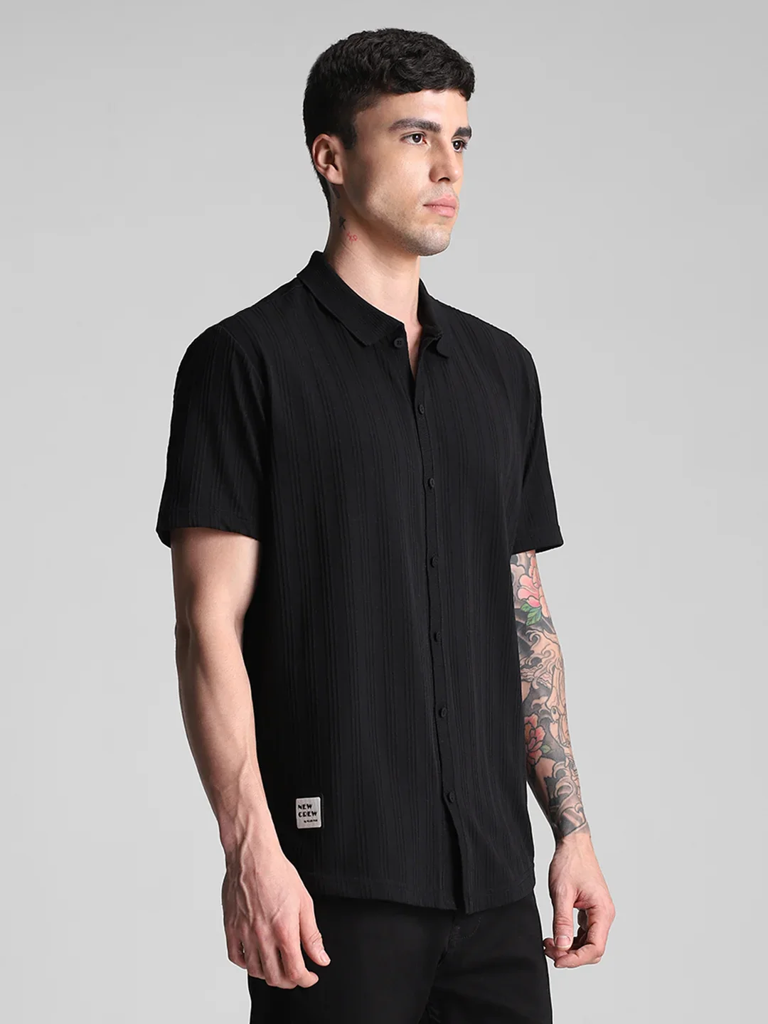 Black Jacquard Shirt - Image 5