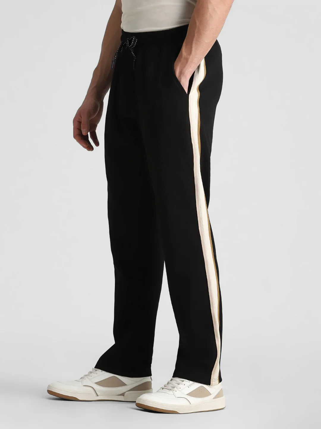 Black Side Striped Joggers - Image 4