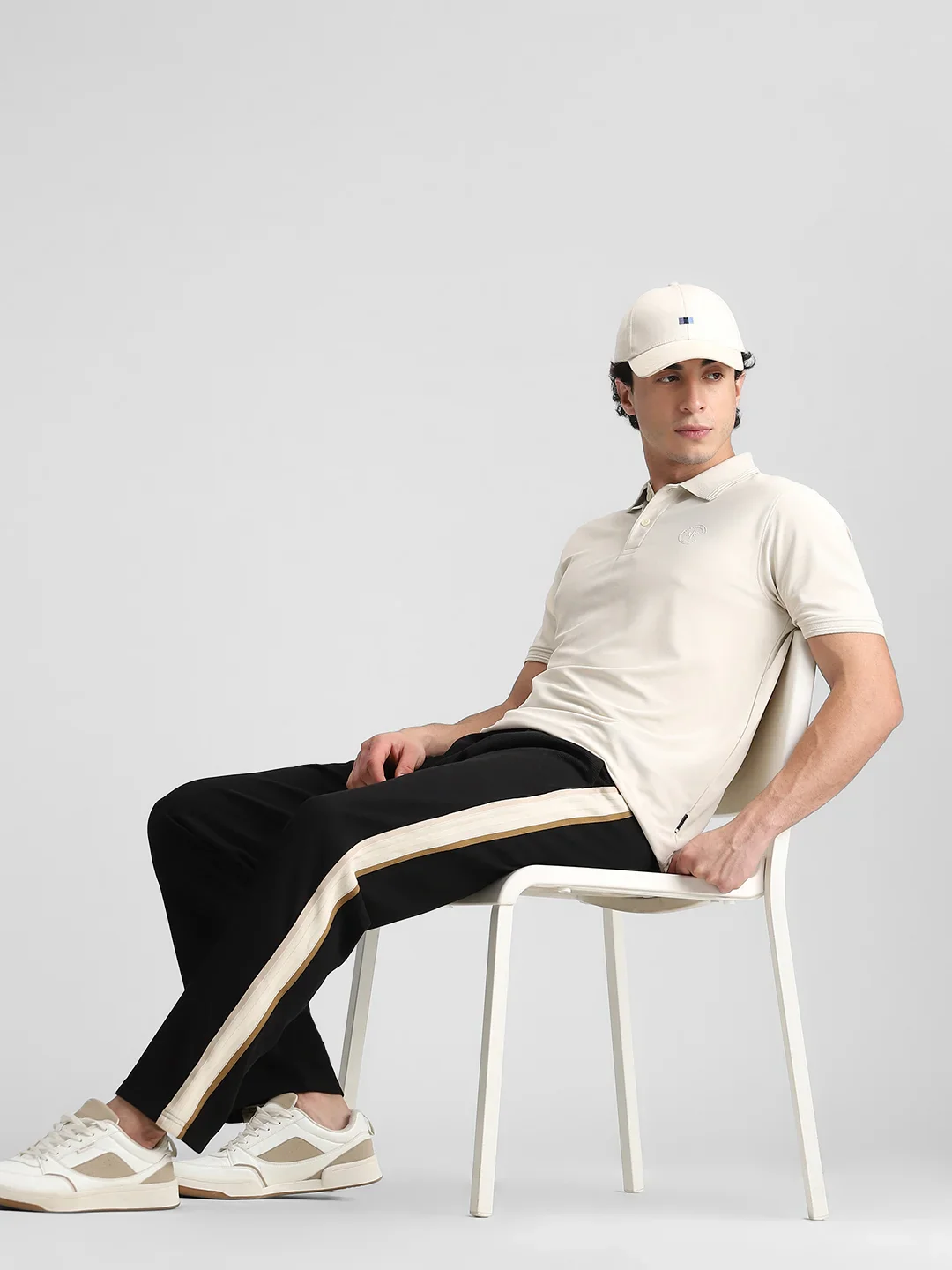 Black Side Striped Joggers - Image 6