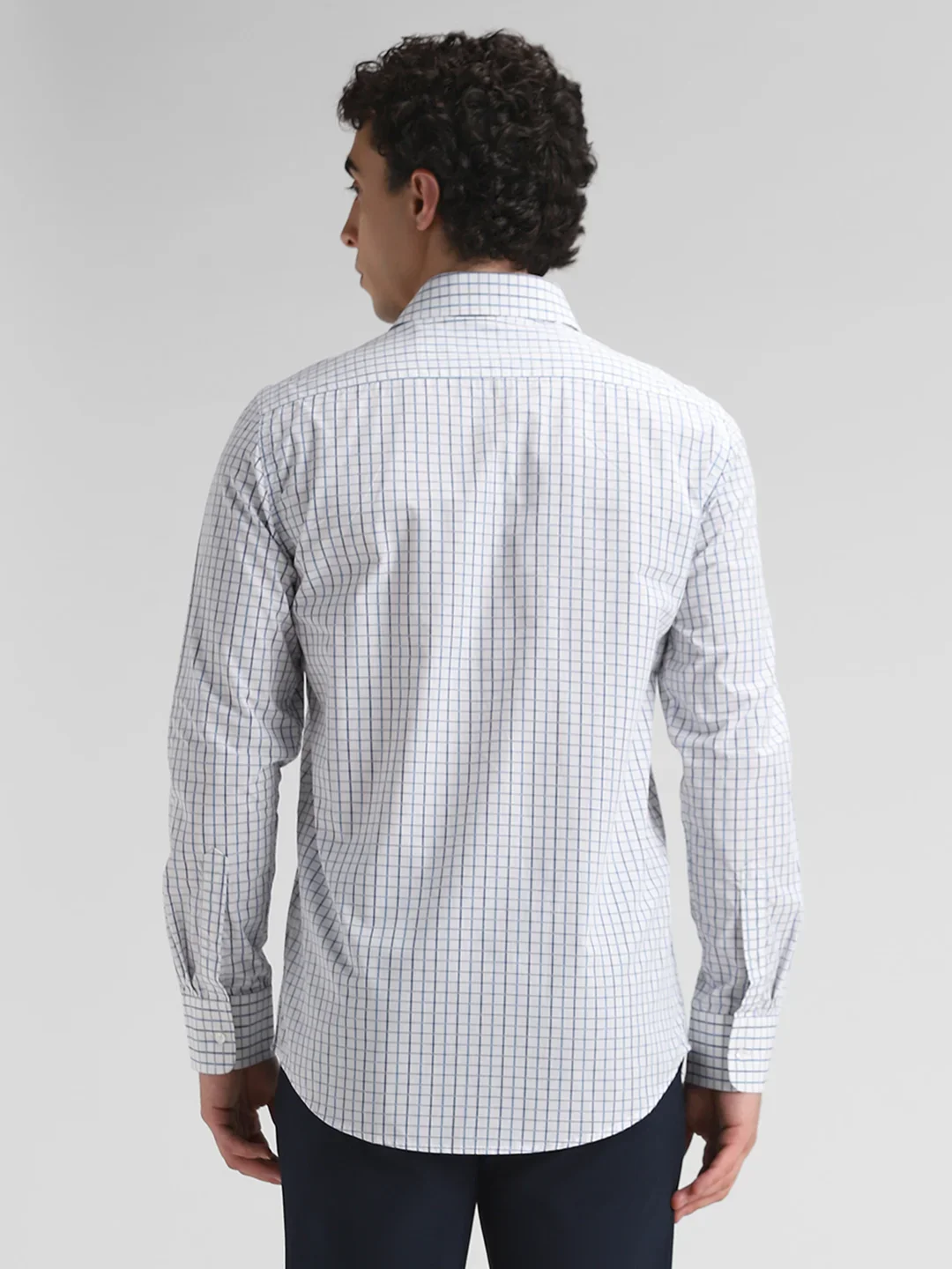 Blue Checks Shirt - Image 4