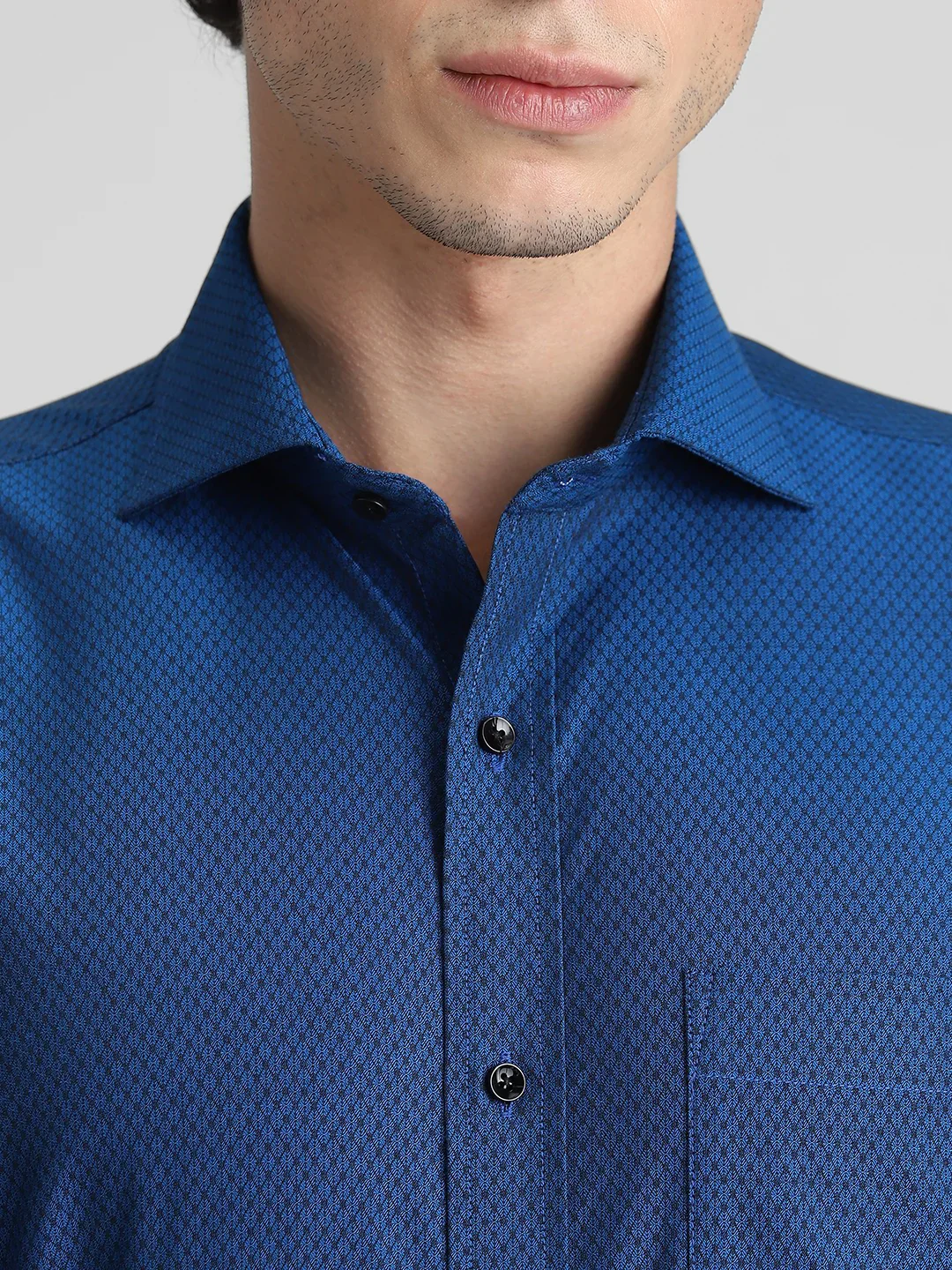 Blue Printed Shirt - Image 3