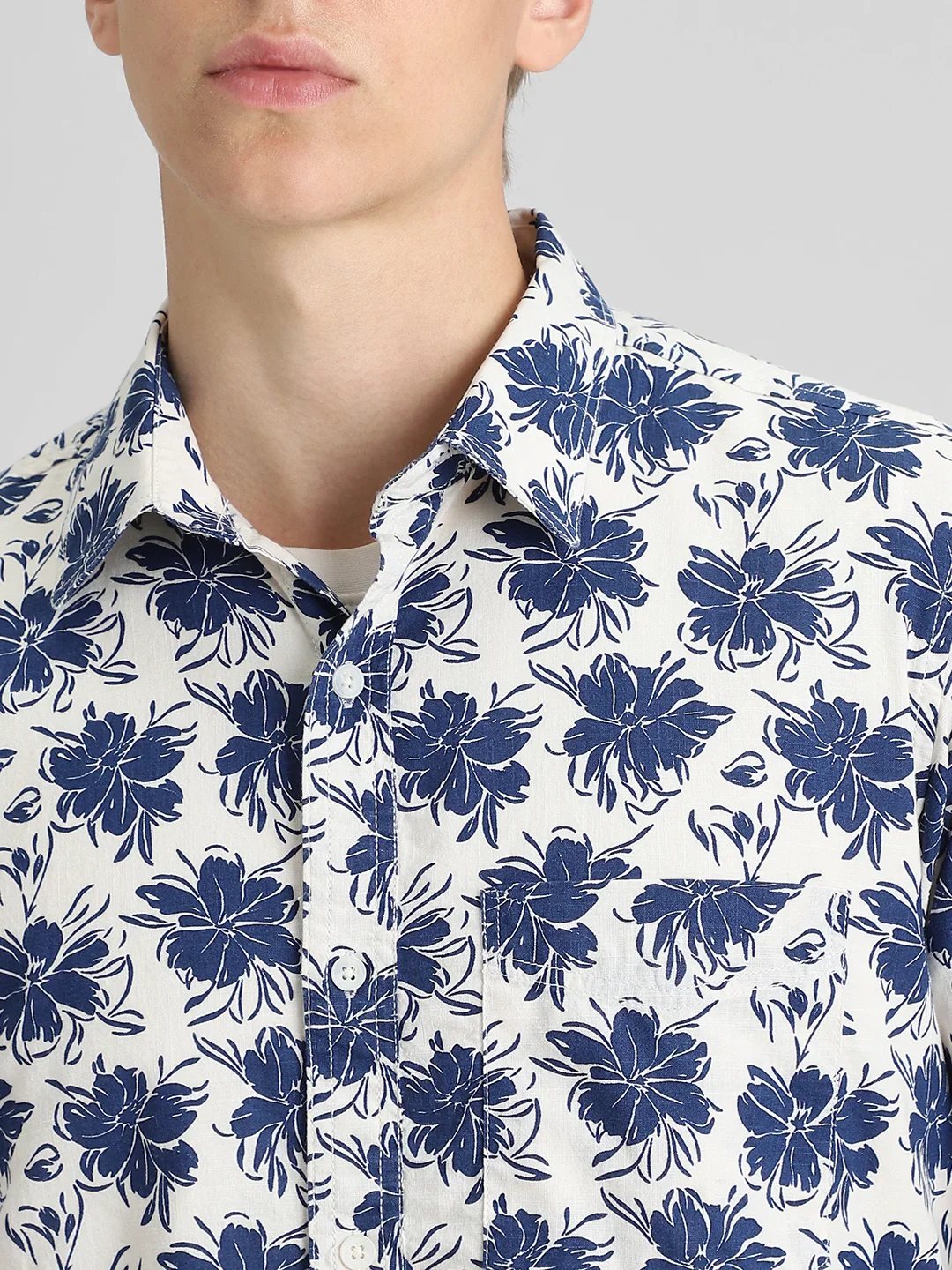 Blue Printed Shirt - Image 3