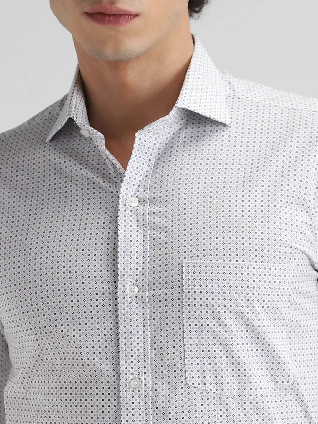 Blue Printed Shirt - Image 3