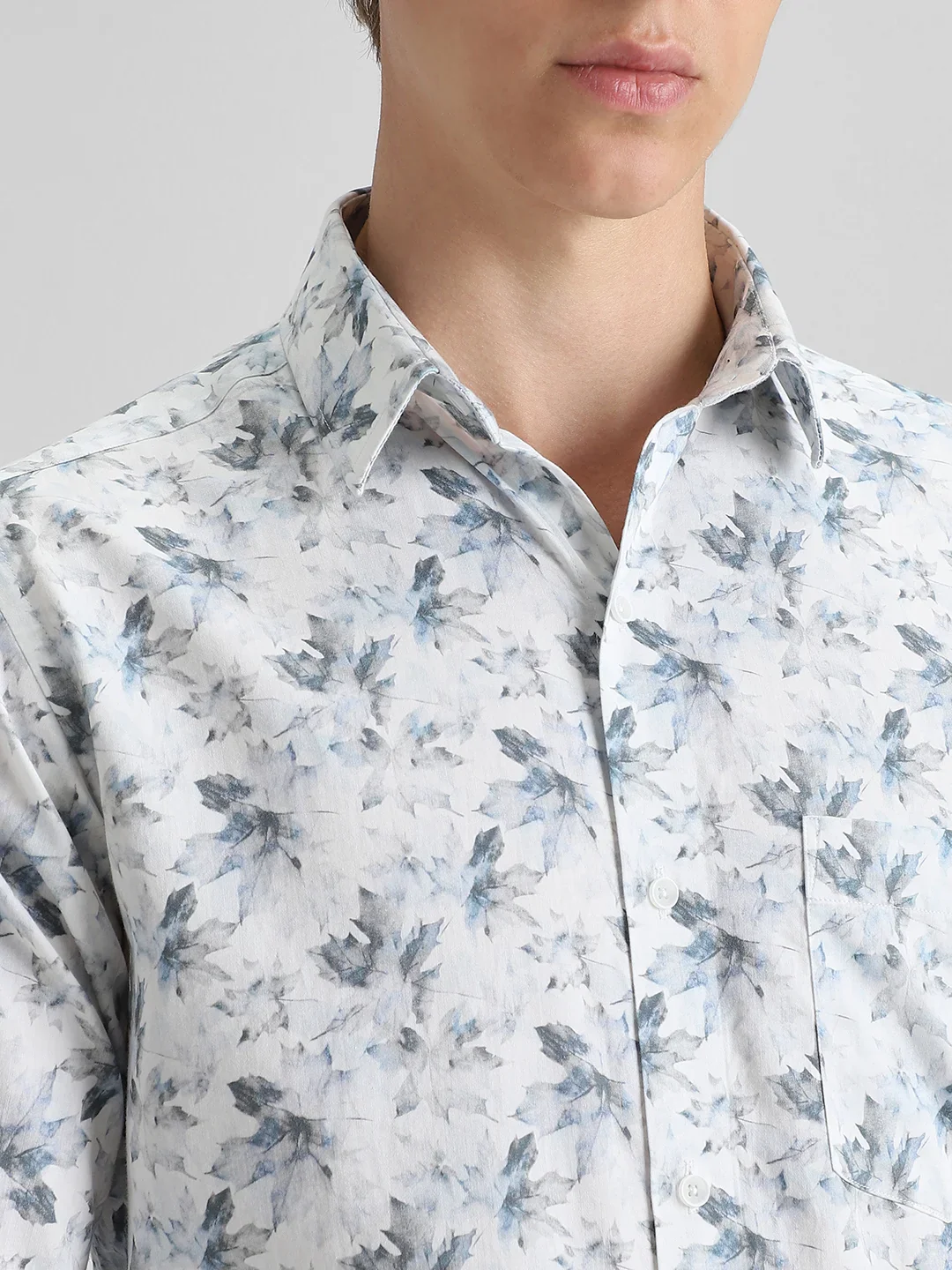 Blue Printed Shirt - Image 6