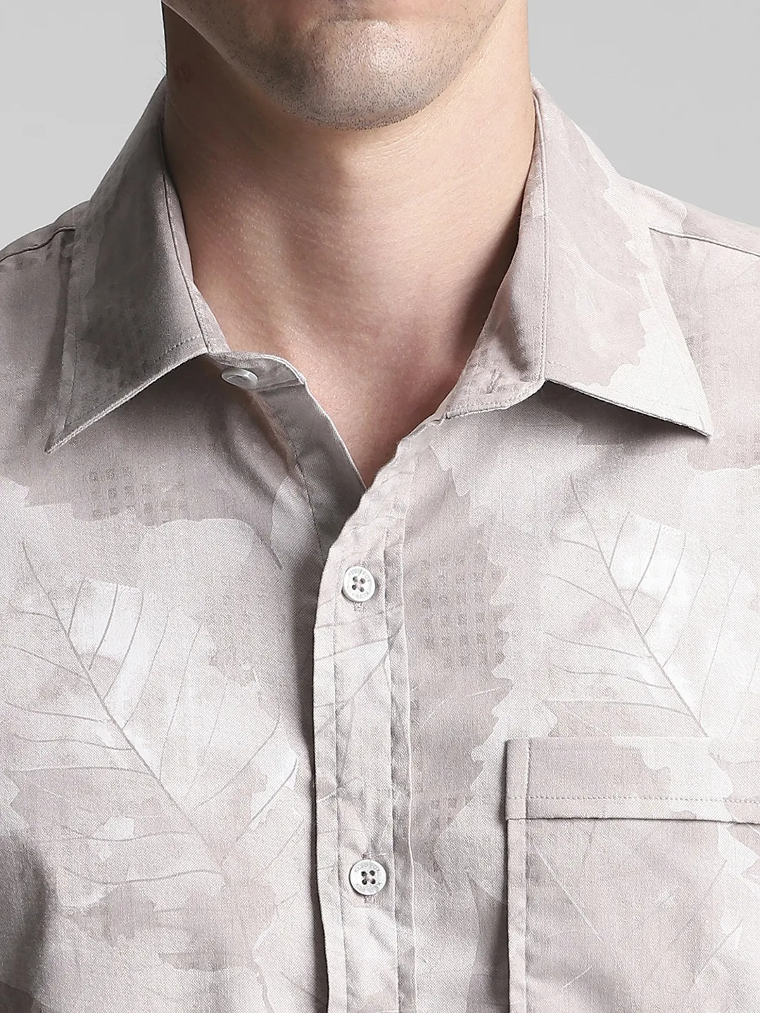 Brown Printed Shirt - Image 3