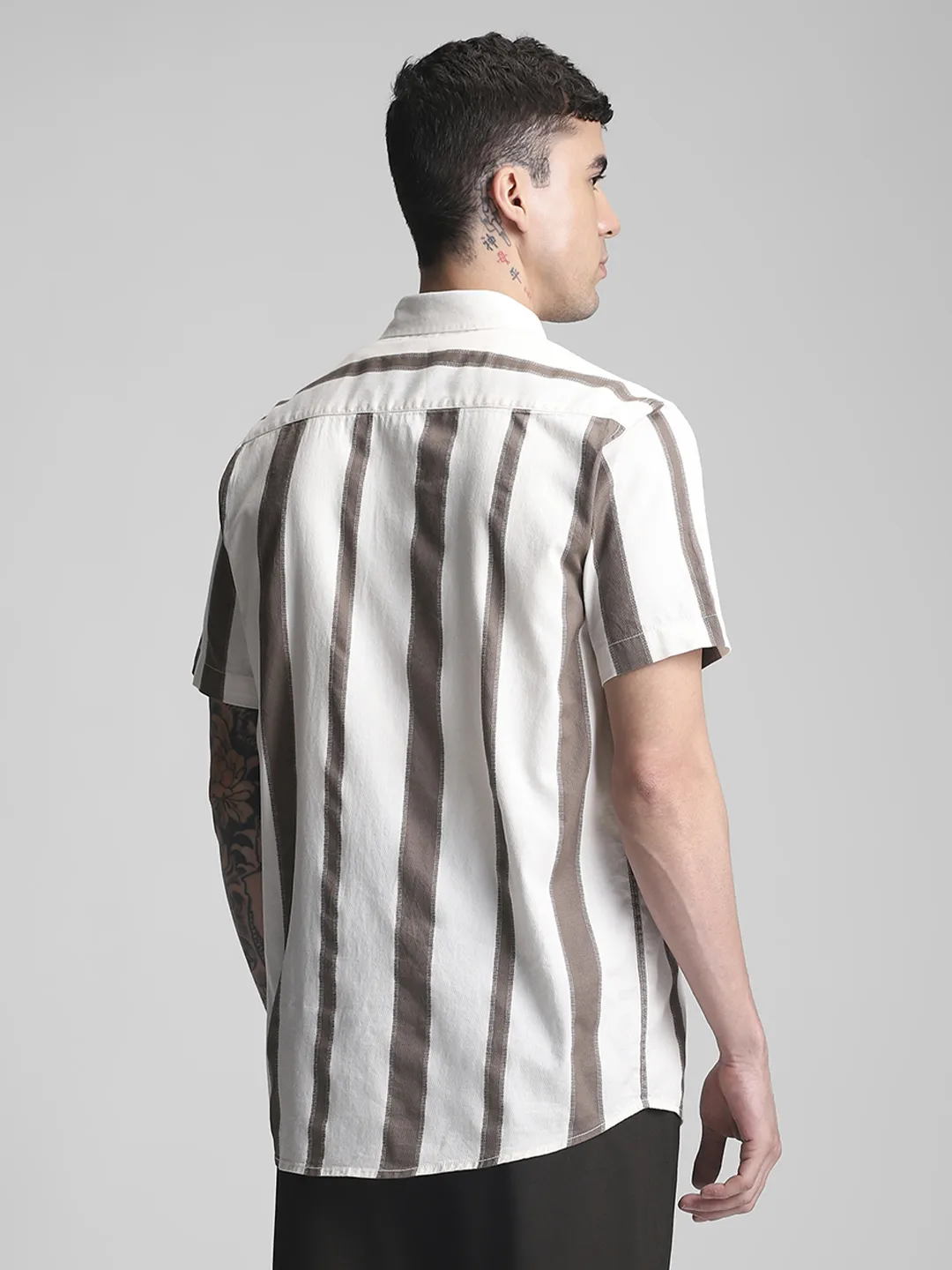 Brown Stripe Shirt - Image 5
