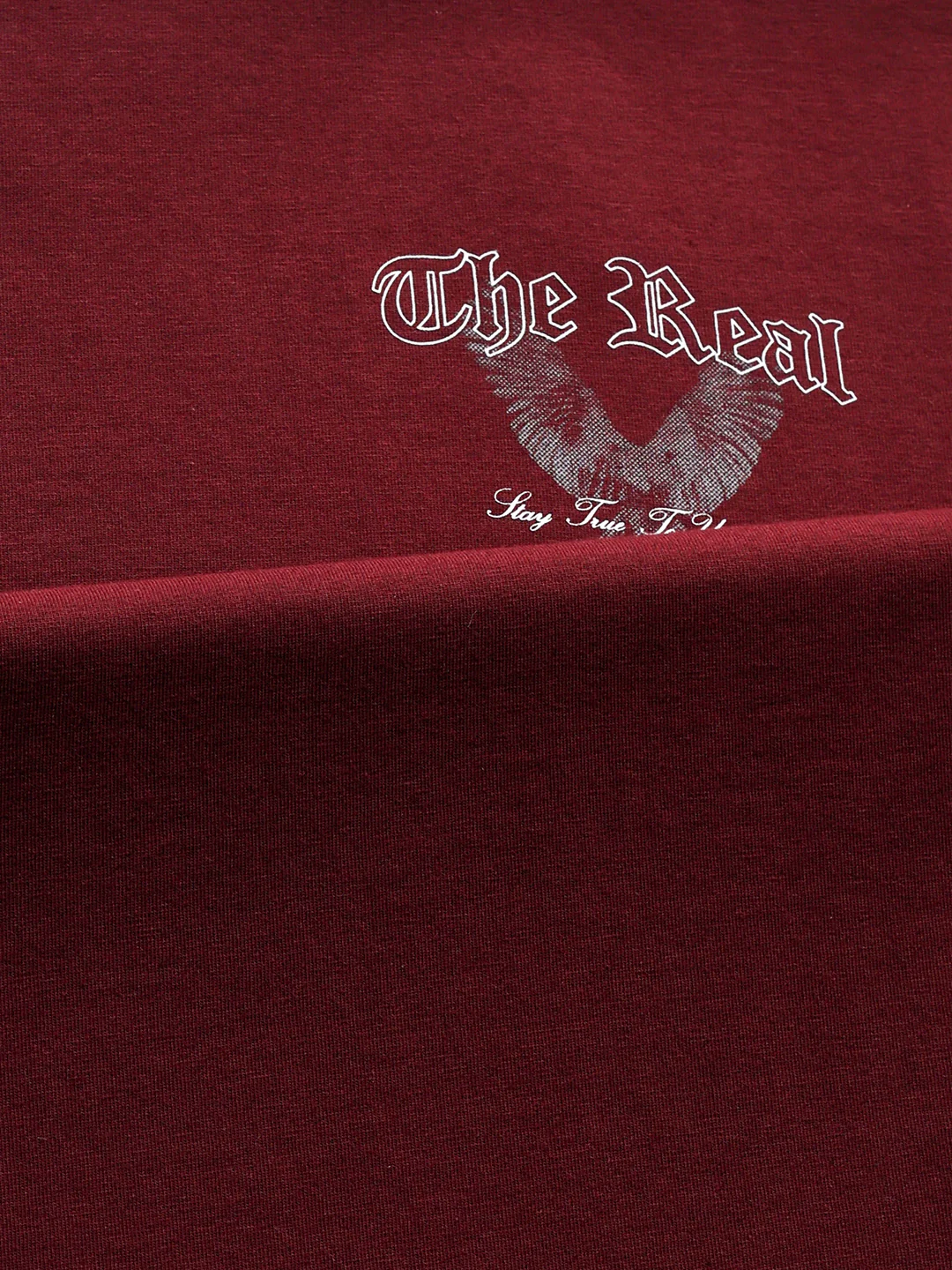 Burgundy Backprint Crew T-Shirt - Image 3