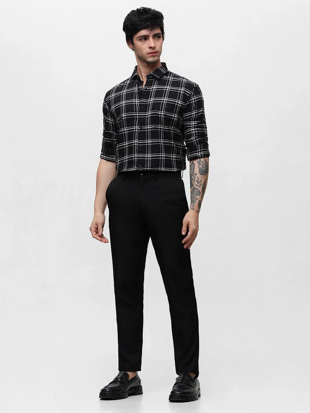 Black Checkered Shirt - Image 6