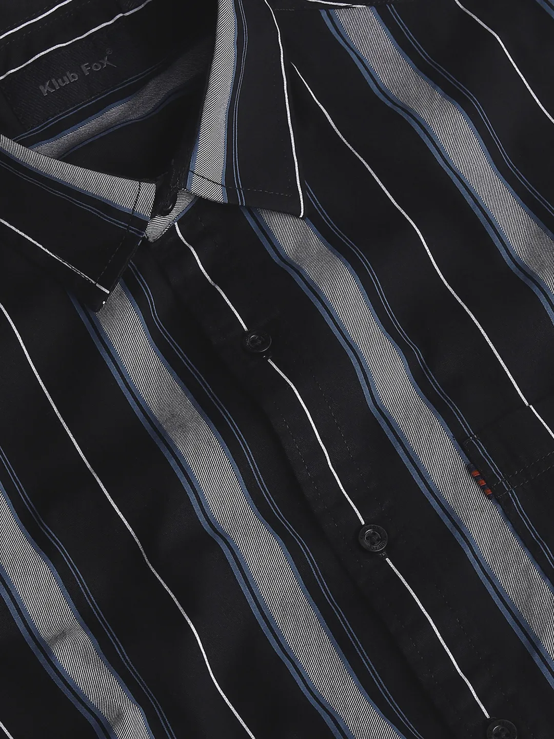 Black Striped Printed Shirt - Image 6