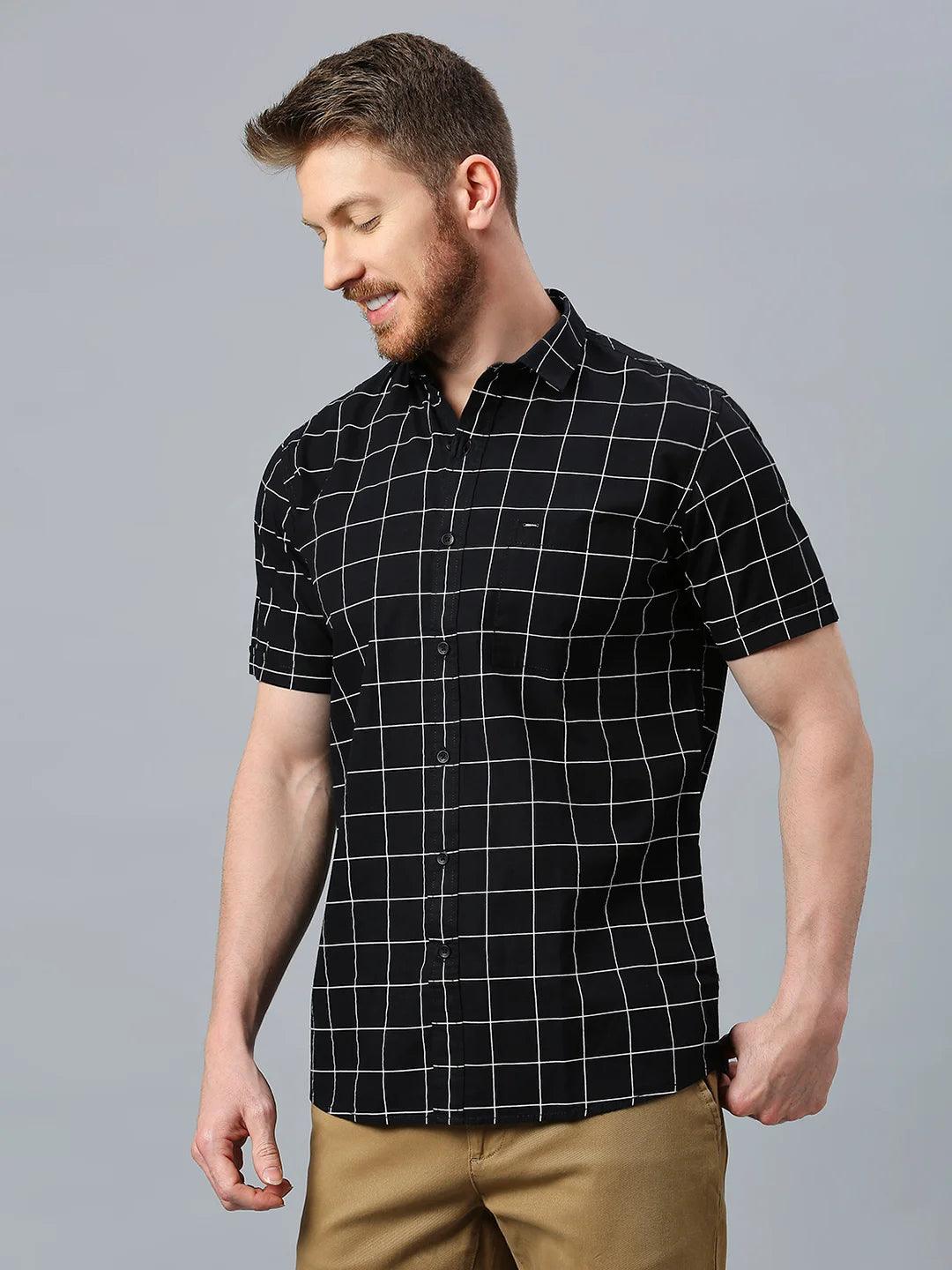 Black Checkered Shirt - Image 3