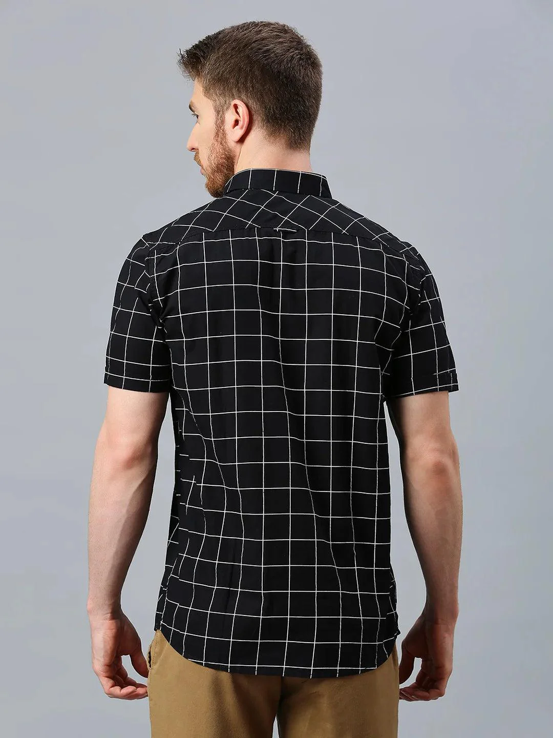 Black Checkered Shirt - Image 4