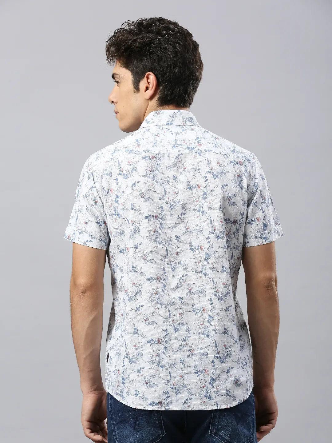 Blue Printed Shirt - Image 4