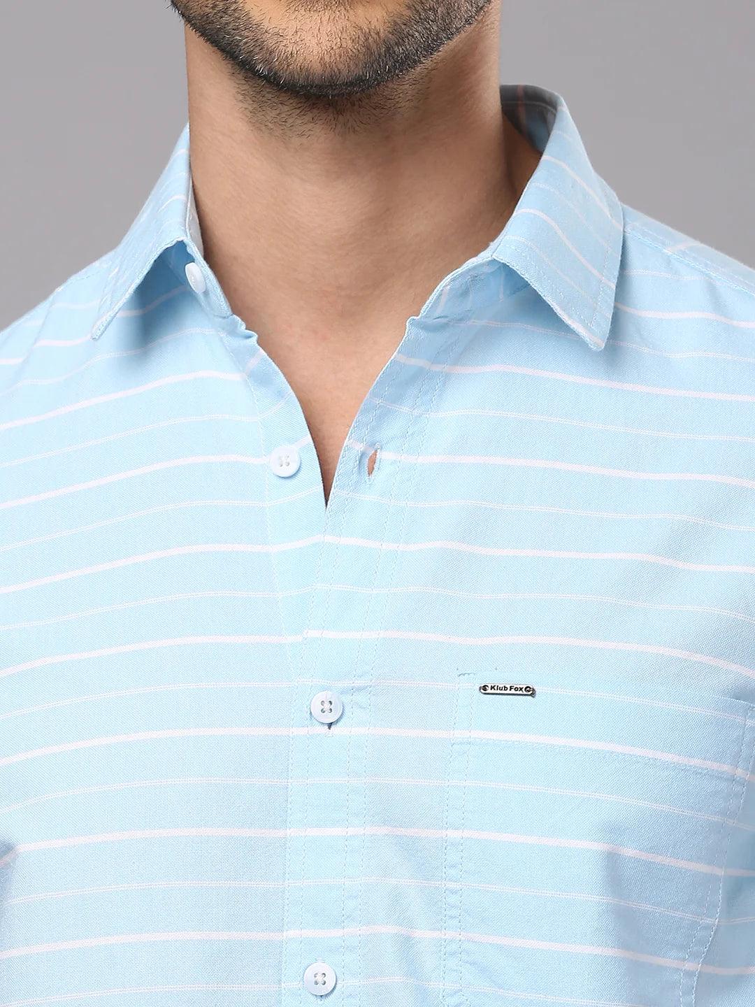 Blue Subtle Striped Shirt - Image 6