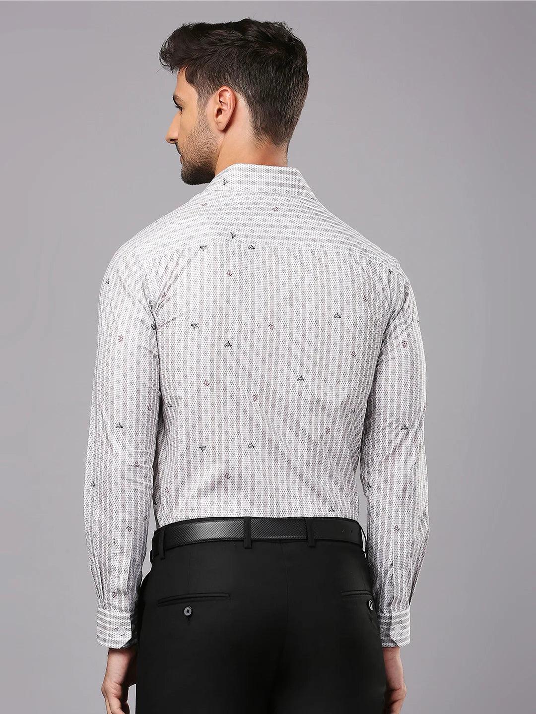 Grey Printed Shirt - Image 5