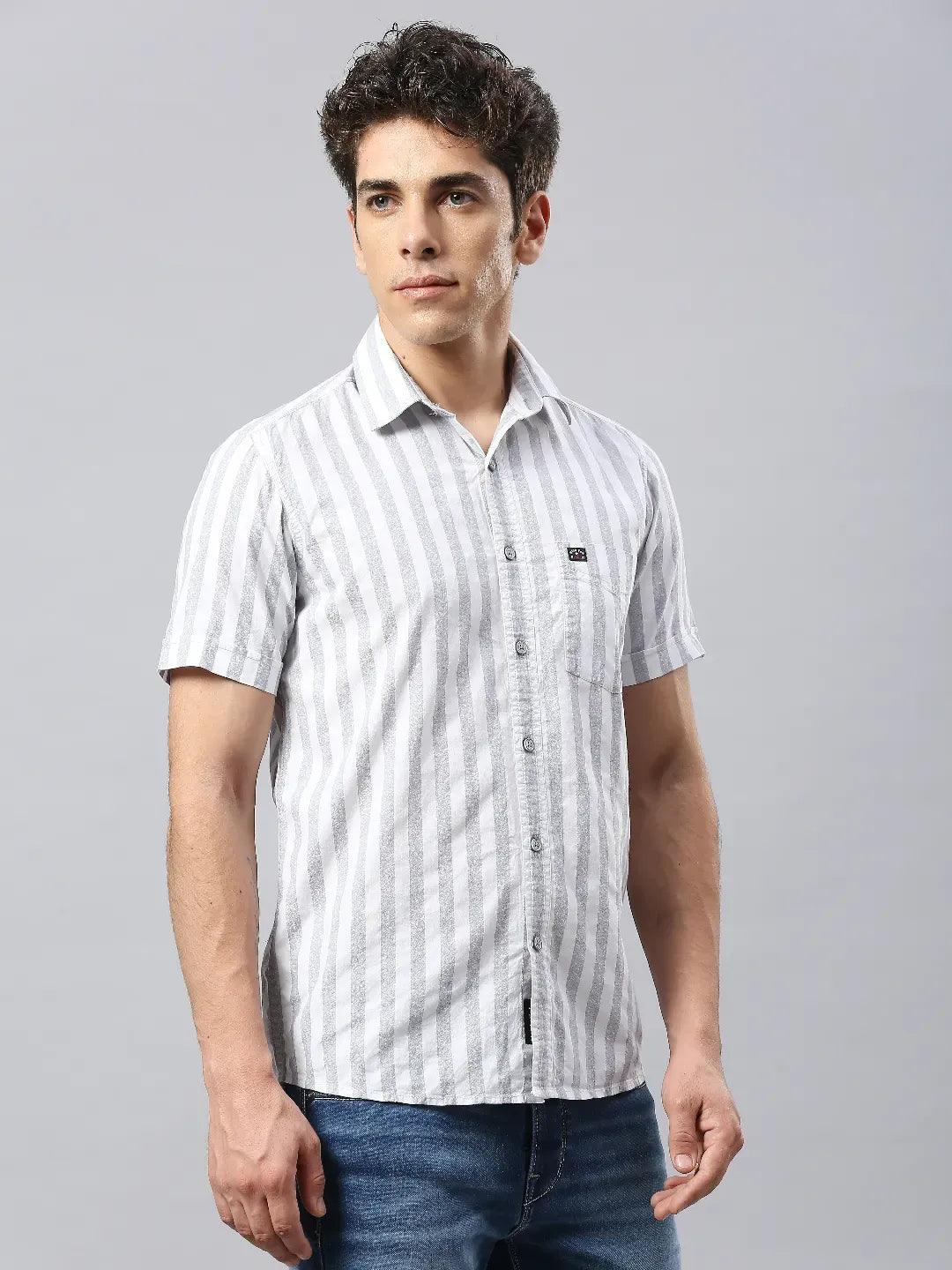Grey Striped Shirt - Image 3