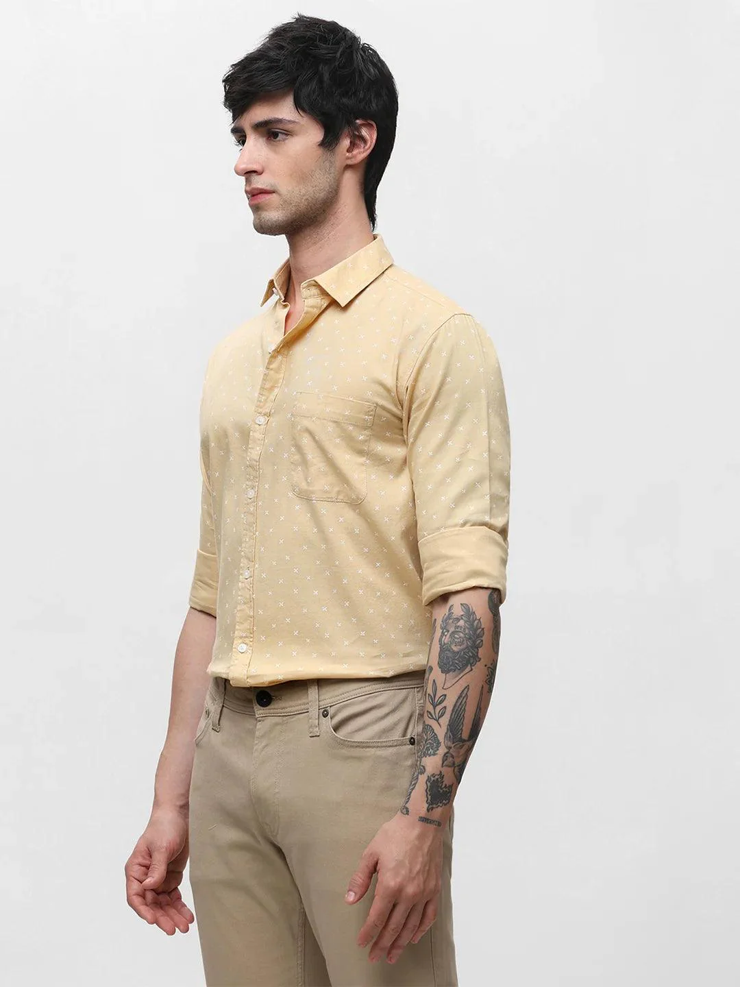 Yellow Printed Shirt - Image 3