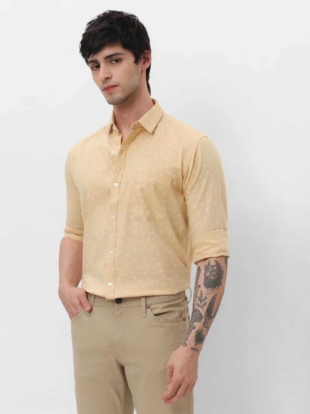 Yellow Printed Shirt - Image 7
