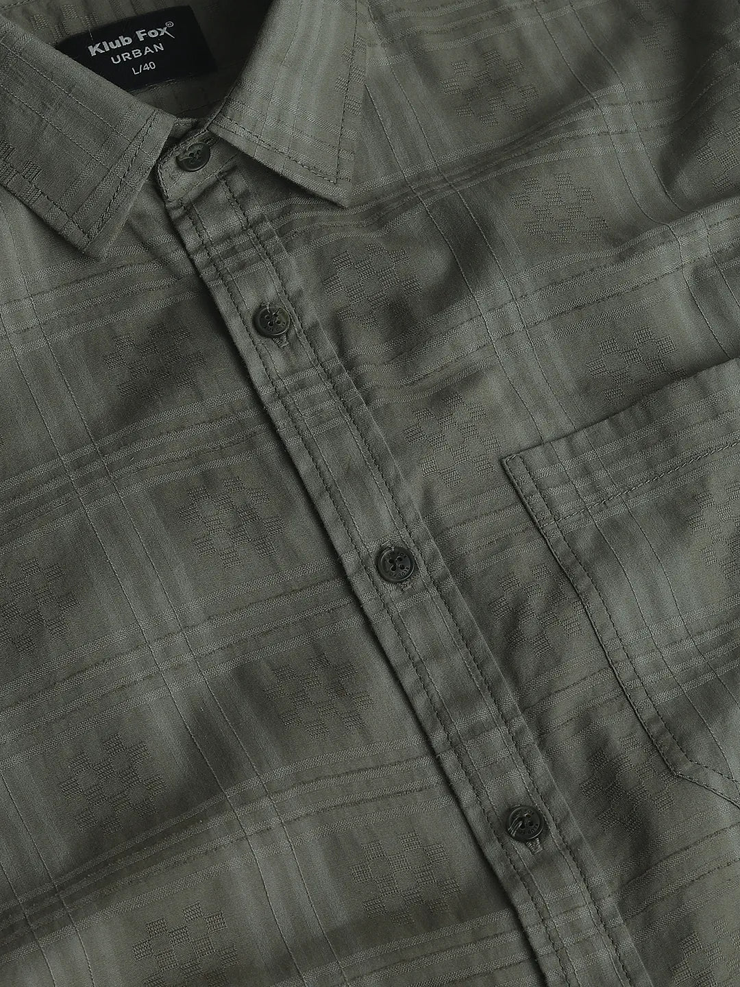 Olive Checkered Shirt - Image 6