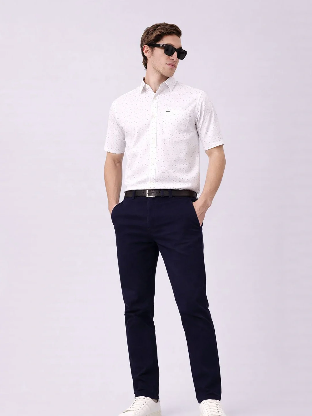 White Printed Shirt - Image 4