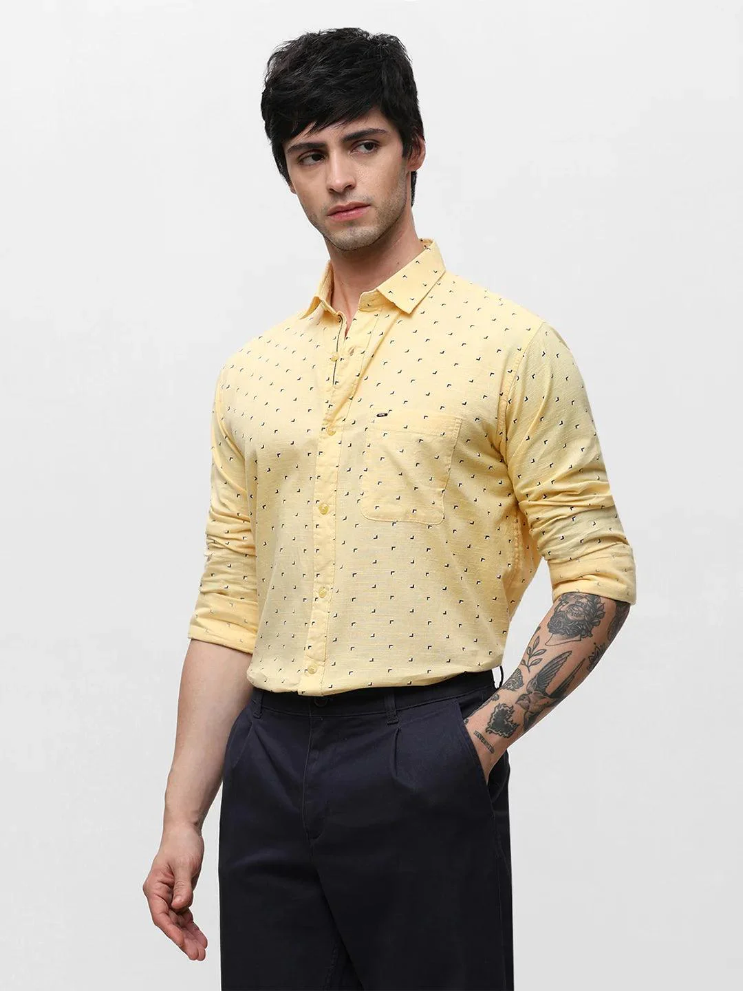 Yellow Printed Shirt - Image 2