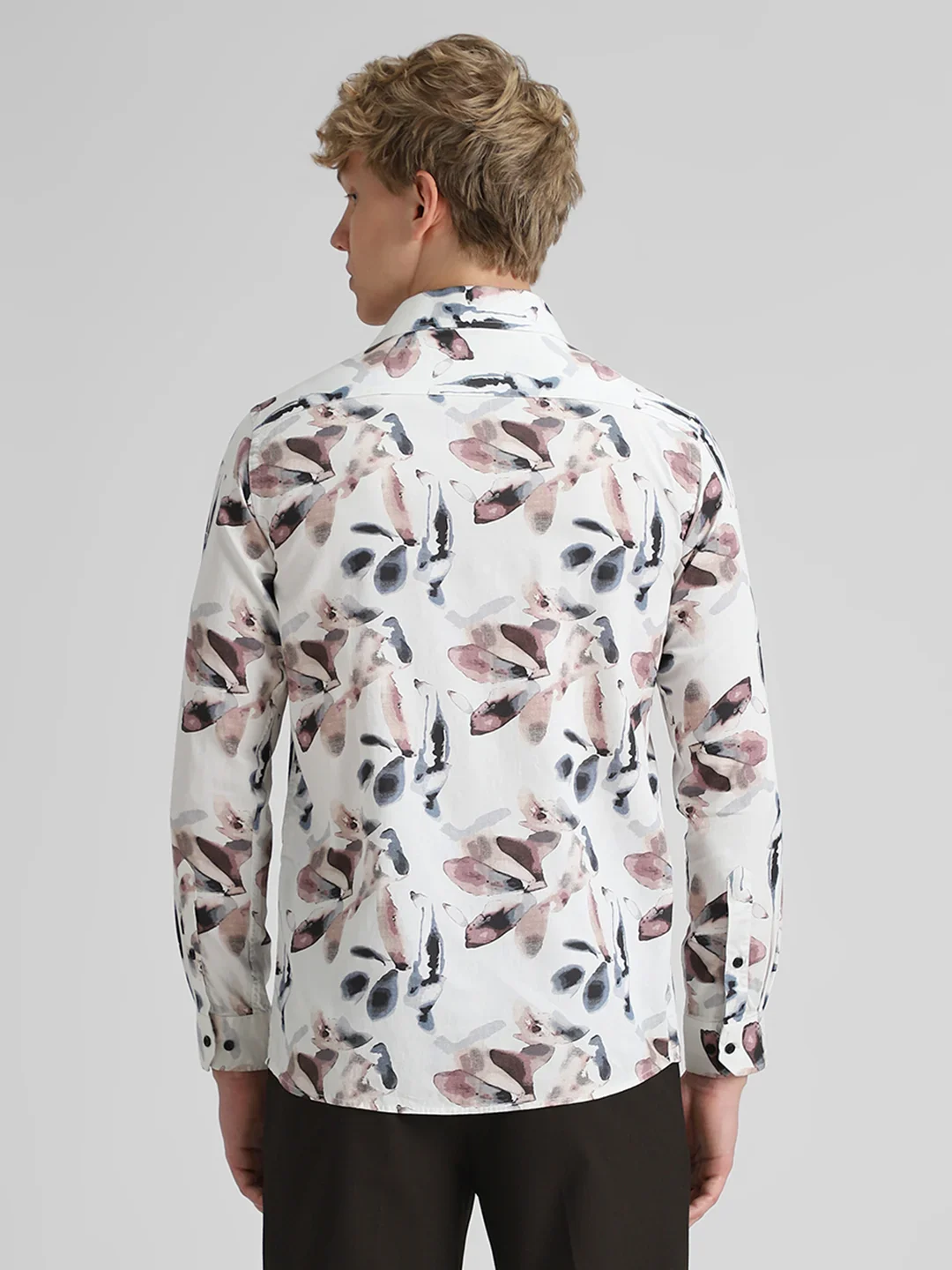 Cream Printed Shirt - Image 5
