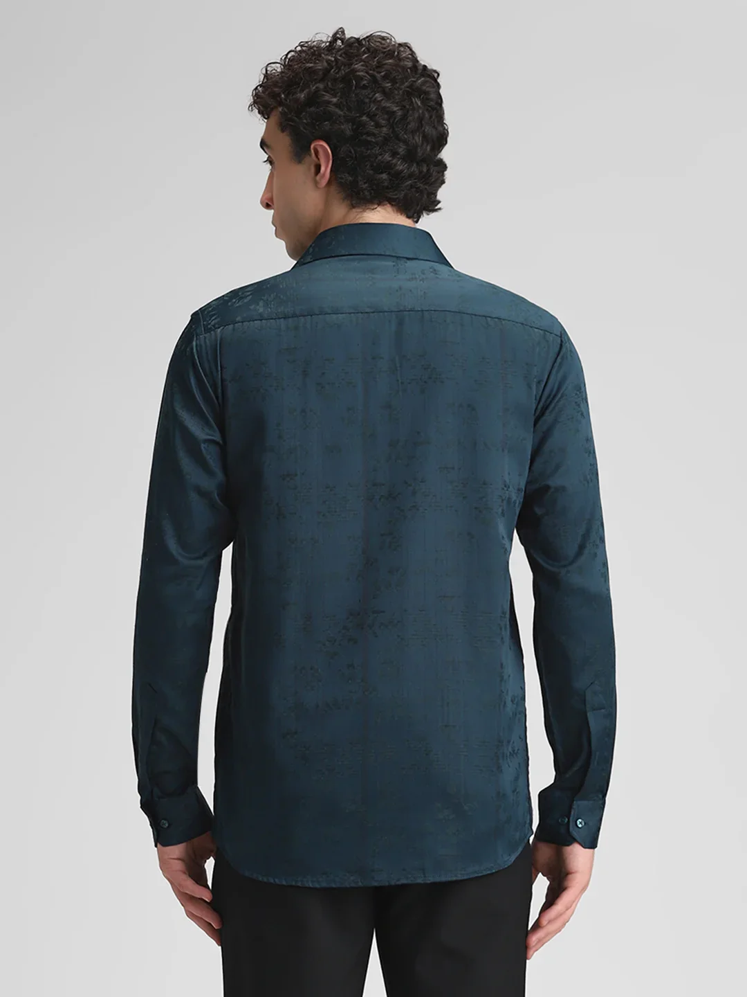 Dark Green Textured Shirt - Image 4