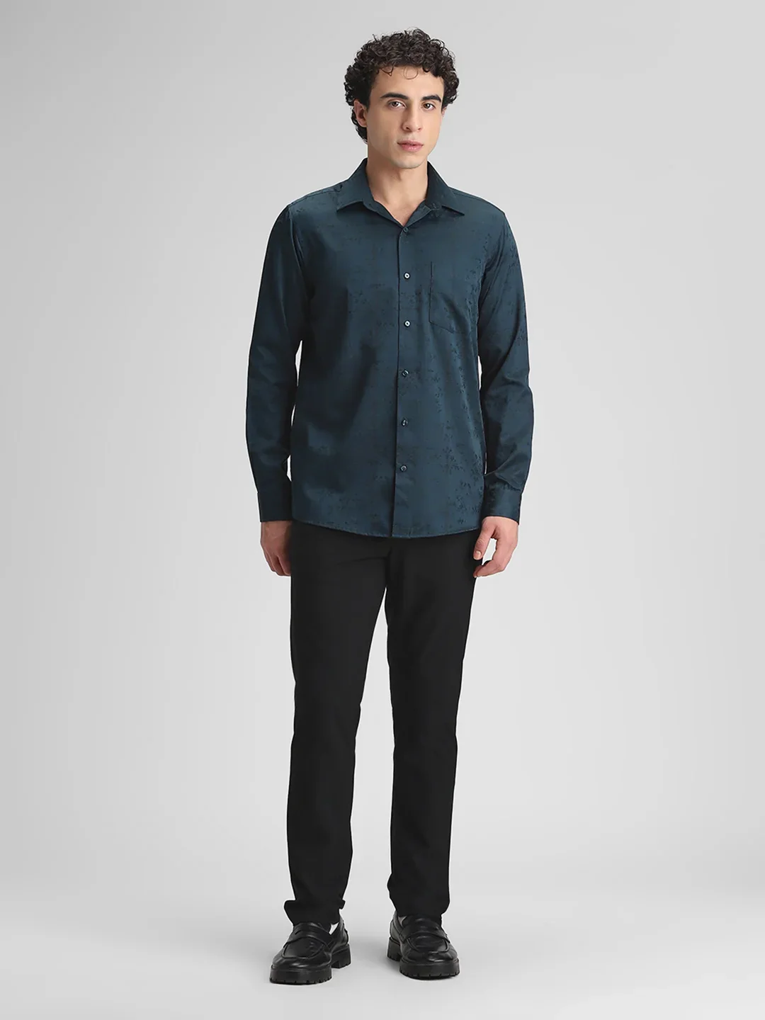 Dark Green Textured Shirt - Image 7