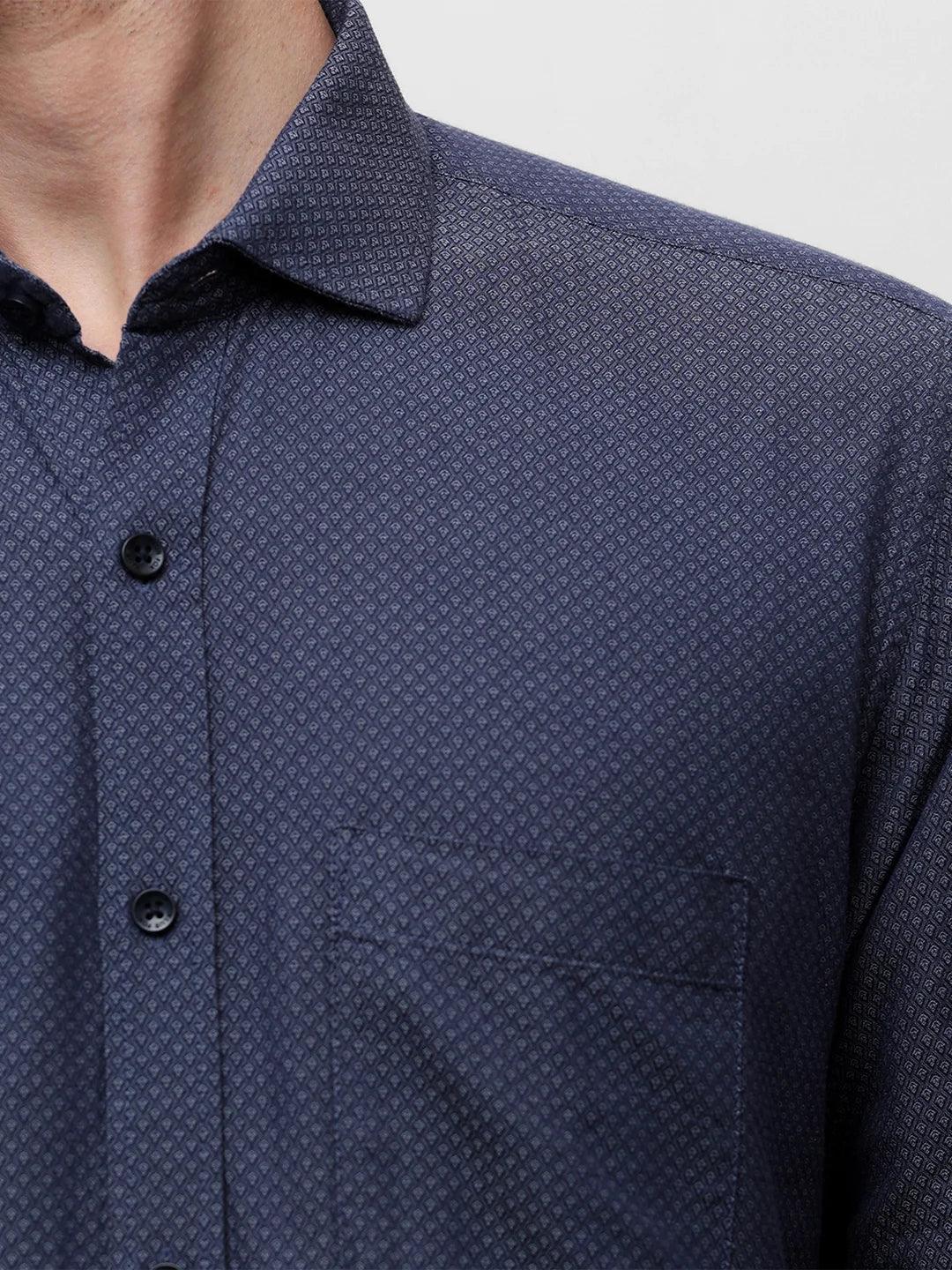 Navy Dobby Shirt - Image 5