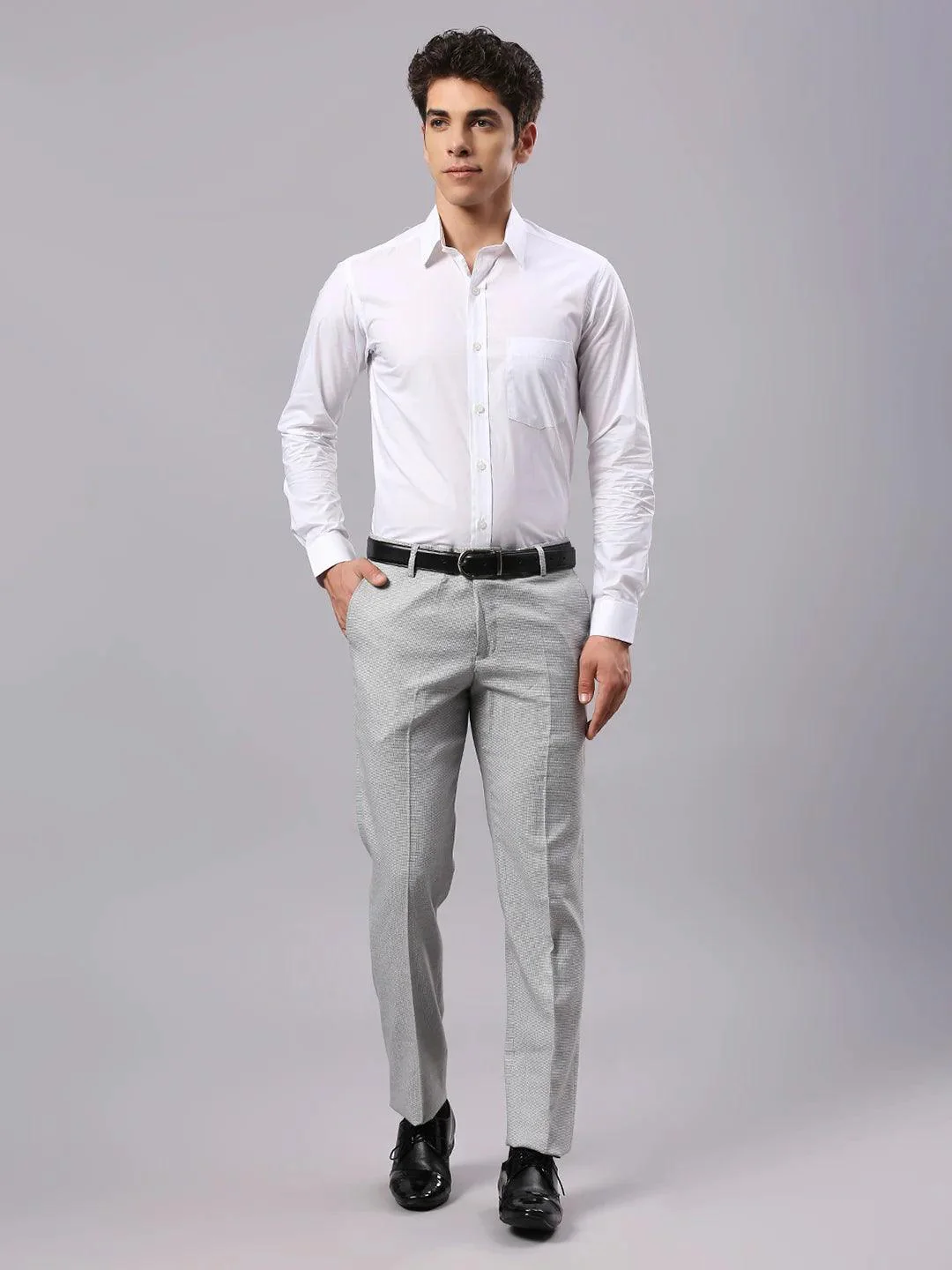 White Solid Shirt - Image 5
