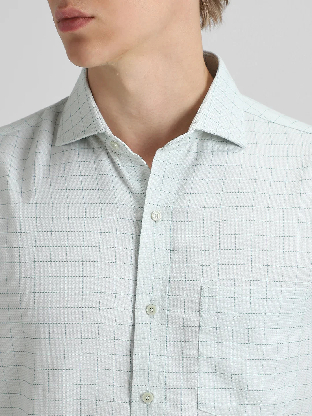 Green Checks Shirt - Image 3