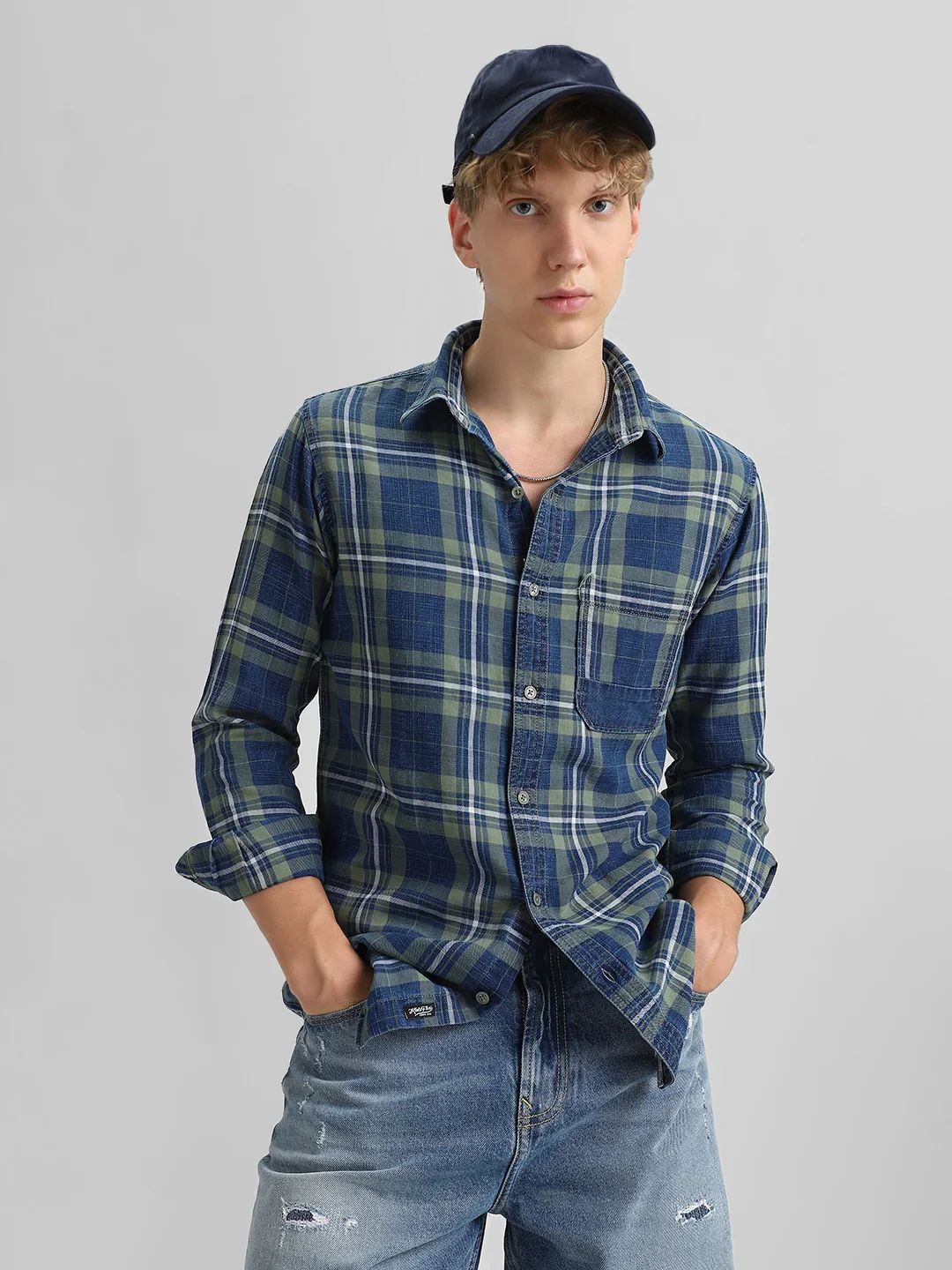 Green Checks Shirt - Image 6