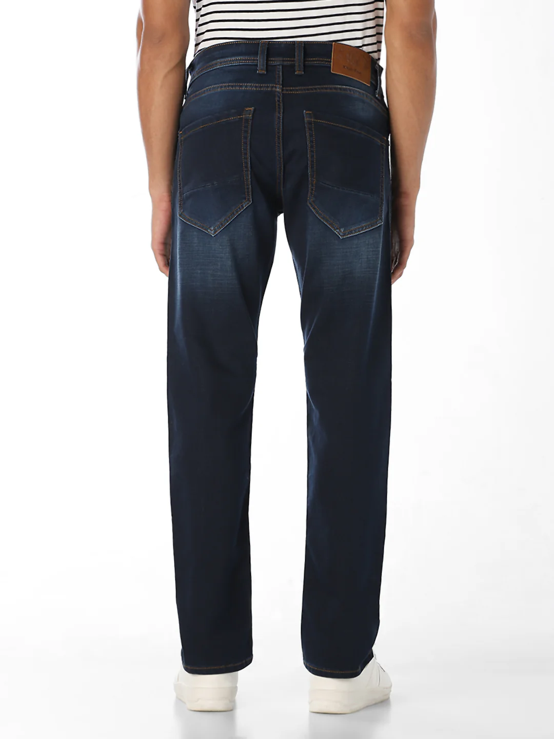 Indigo Dnx Lycra Dobby Jeans - Image 4