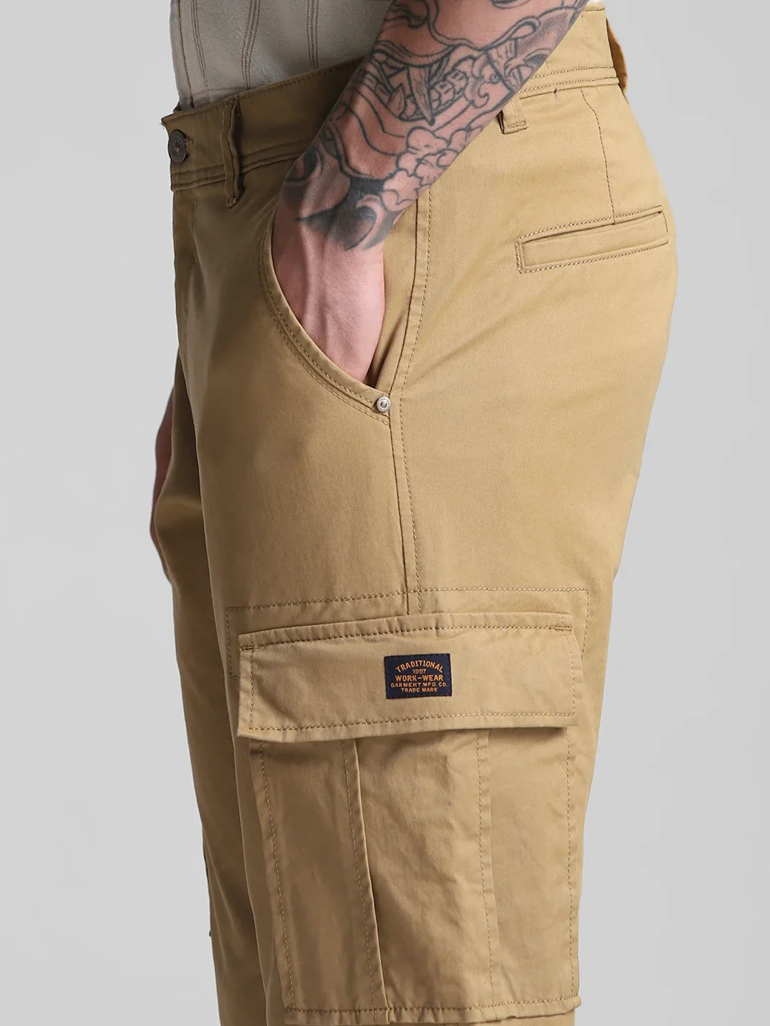 6 Pocket Khaki Twill Cargo Pant - Image 4
