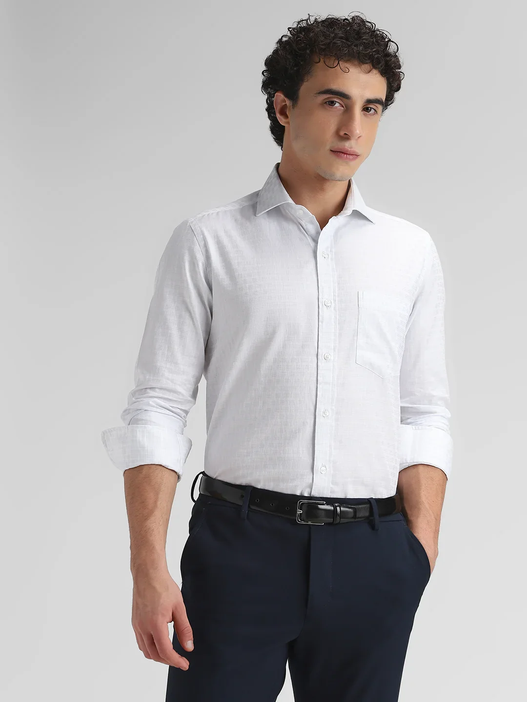 Light Blue Checks Shirt - Image 6
