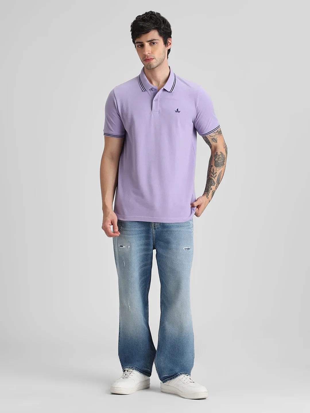 Light Purple Selfmade Polo T-Shirt - Image 7