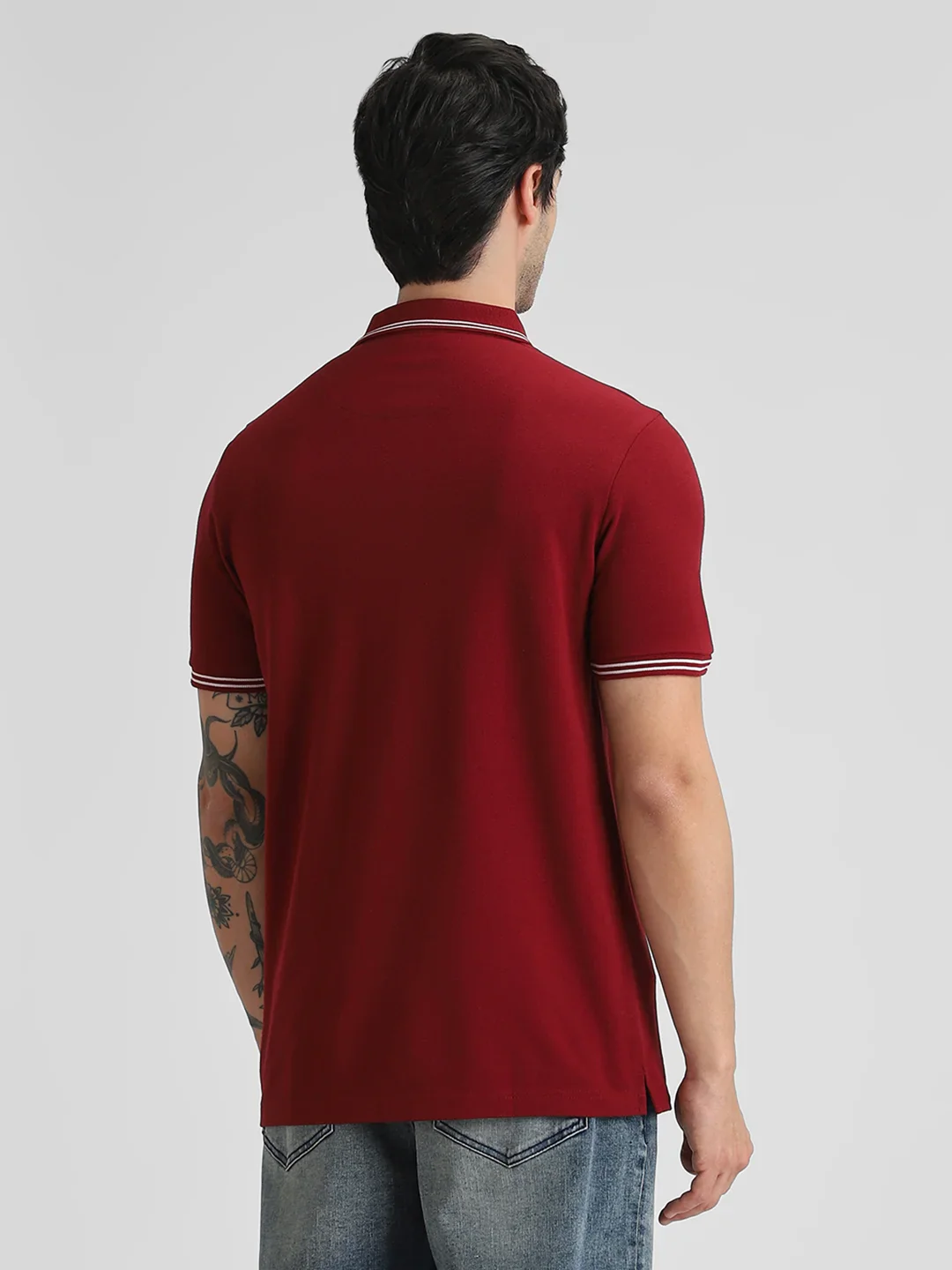Maroon Selfmade Polo T-Shirt - Image 4